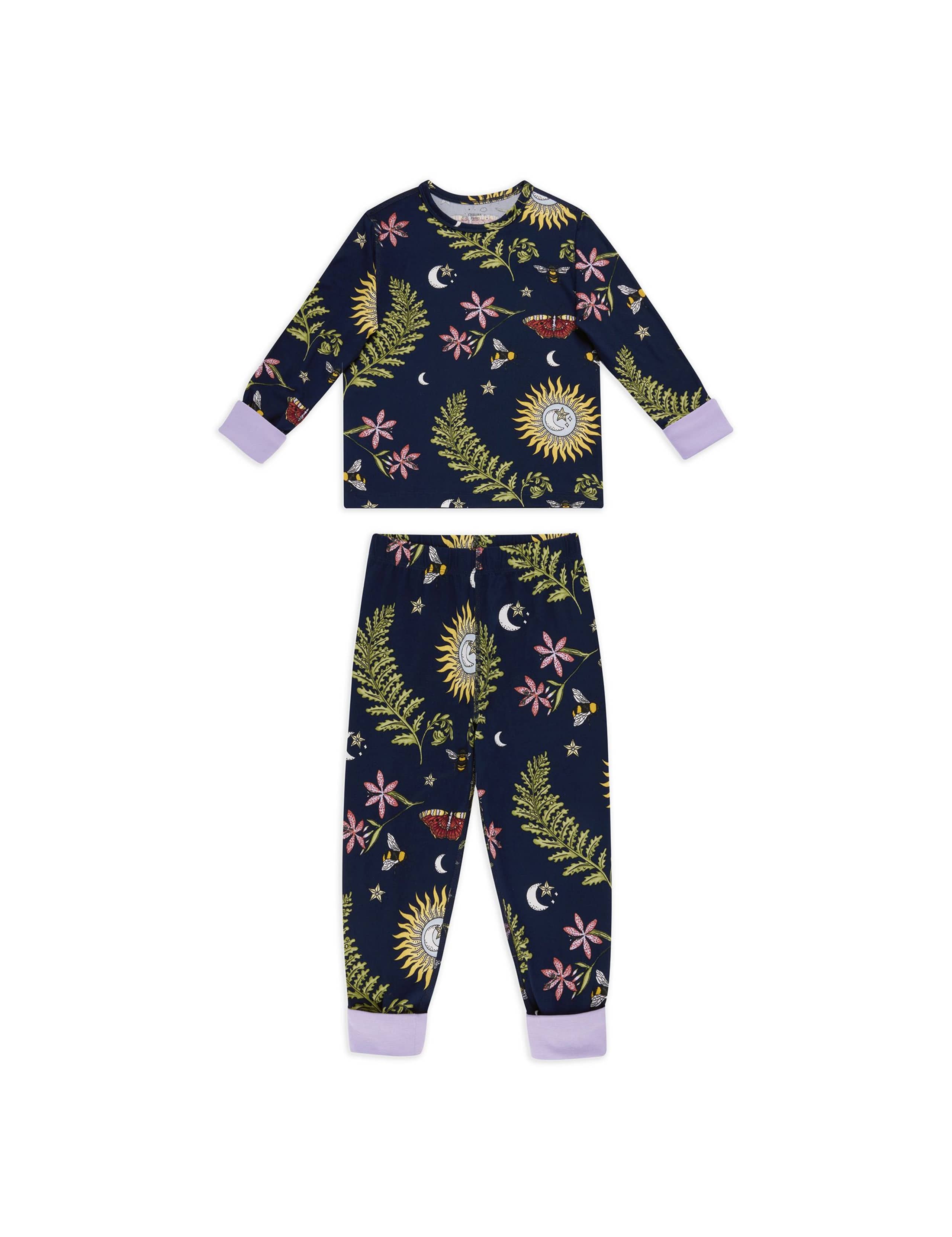 Printed Crew Neck Pyjamas (1-12 Yrs) 1 of 3