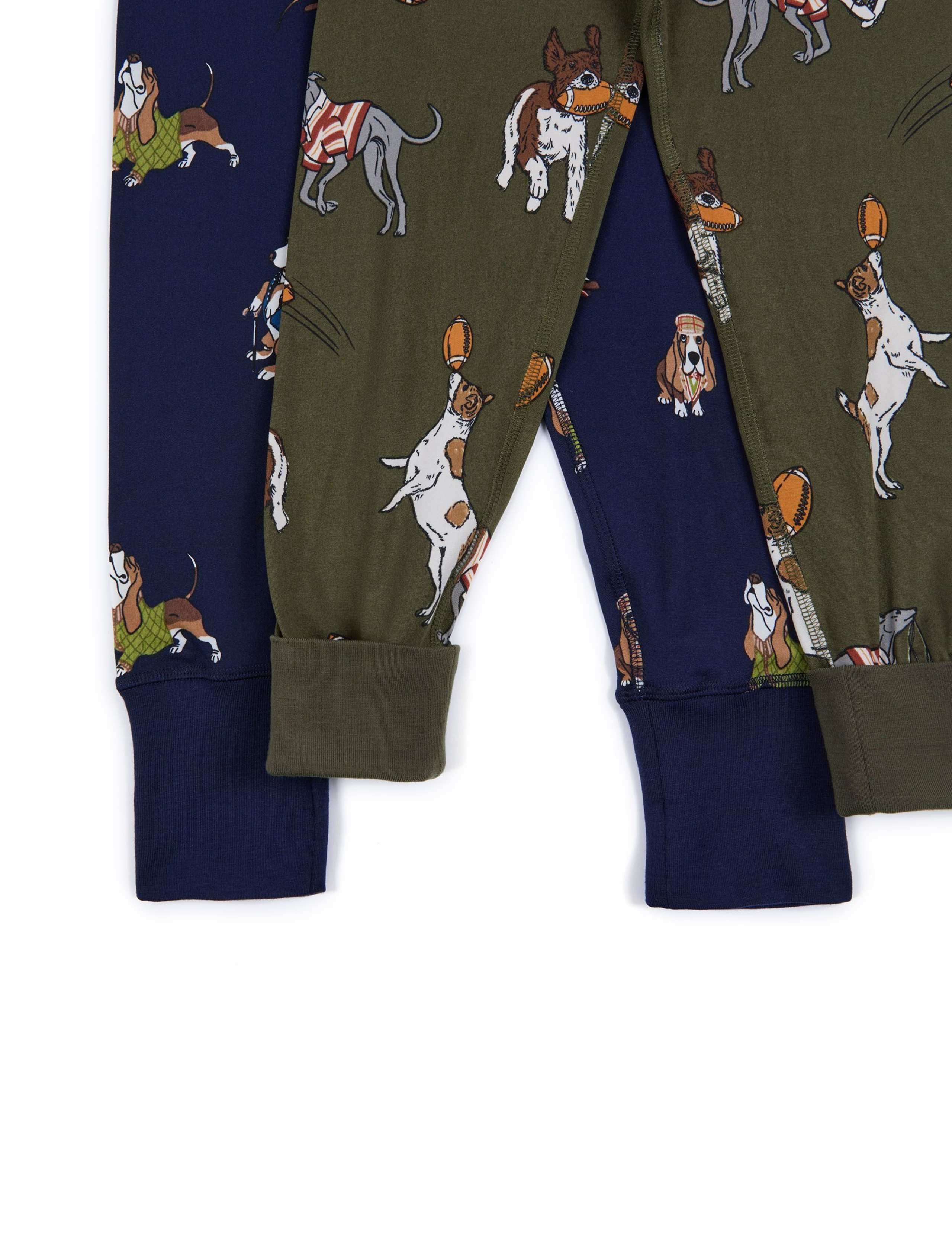 2 Pack Dog Print Crew Neck Pyjama Sets (1-12 Yrs) 3 of 4