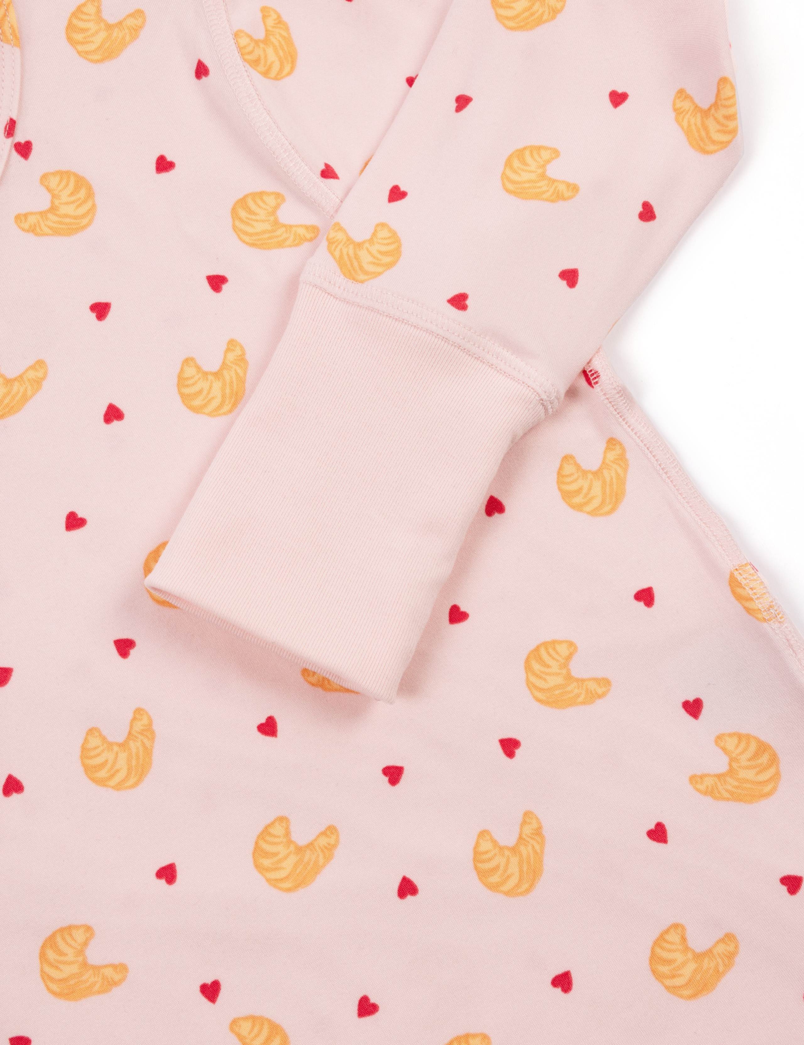 Croissant Heart Print Pyjamas (1-12 Yrs) 2 of 3