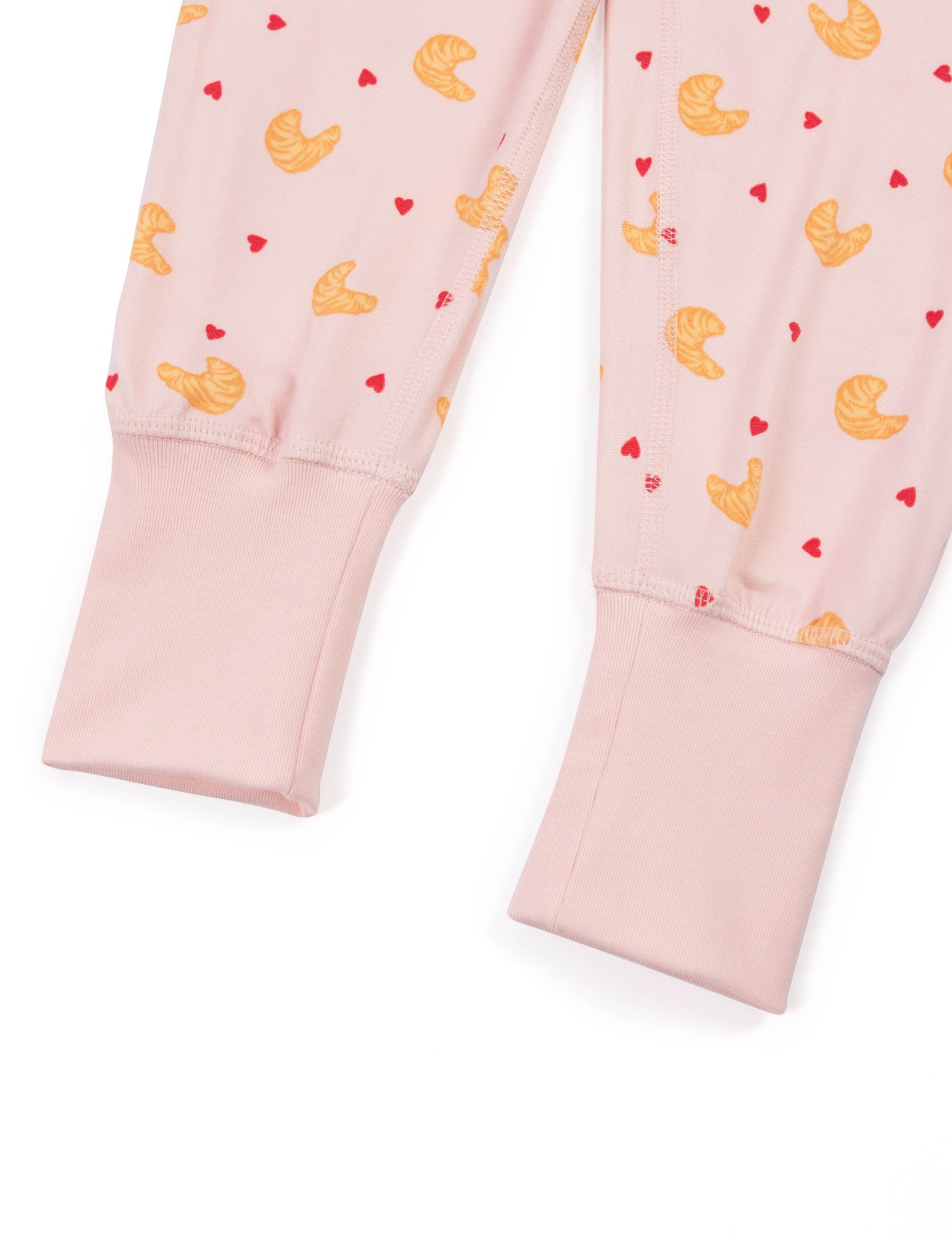Croissant Heart Print Pyjamas (1-12 Yrs) 3 of 3