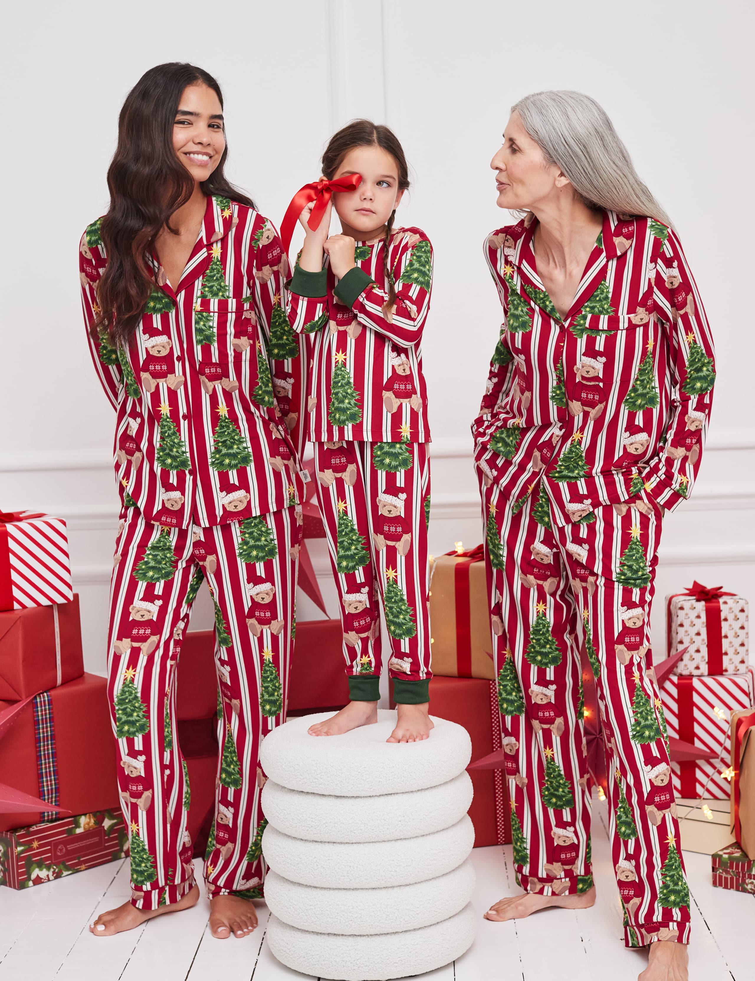 Crew Neck Printed Family Christmas Pyjama Set(1-12 Yrs) 7 of 11