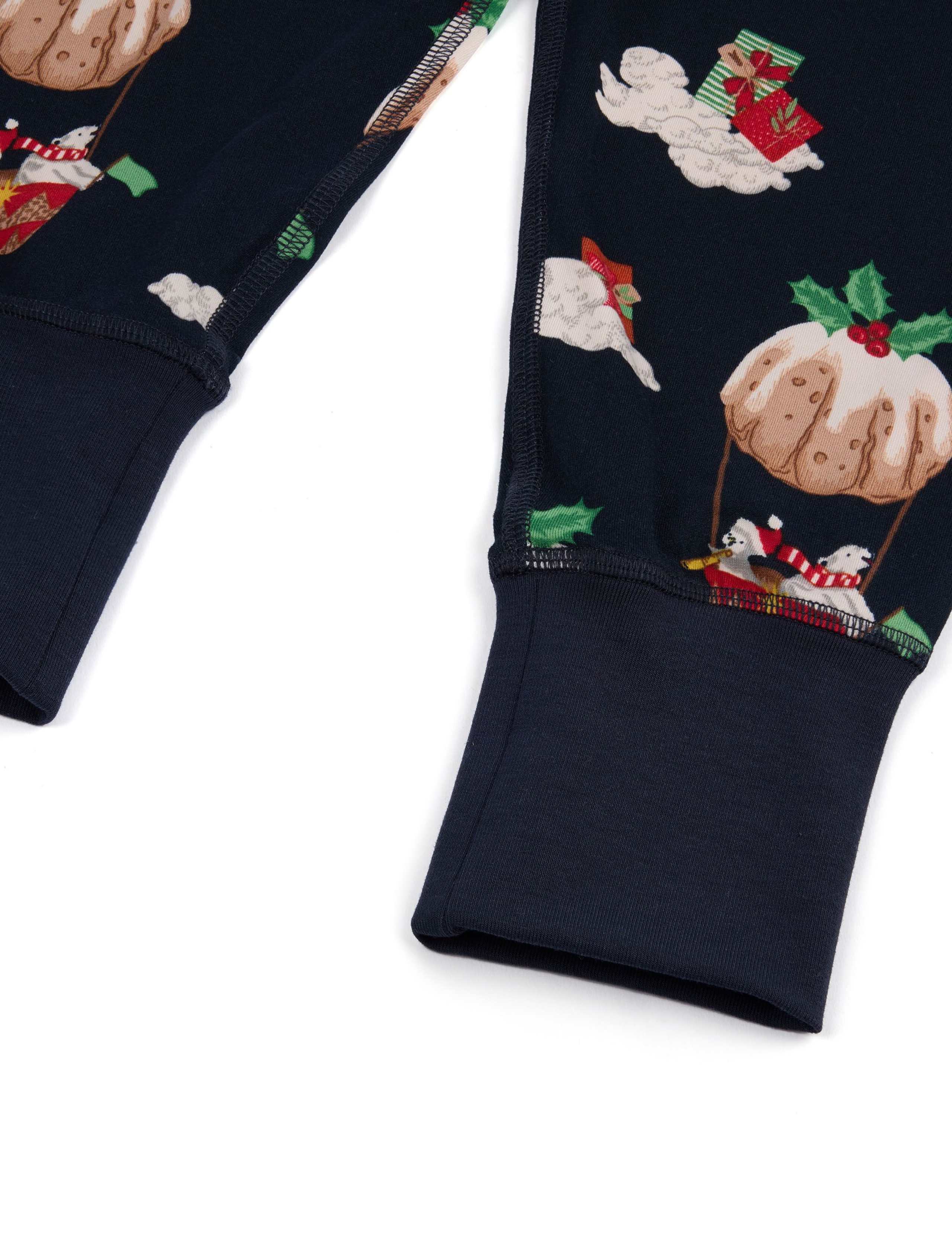 Crew Neck Printed Family Christmas Pyjama Set (1-12 Yrs) 3 of 3