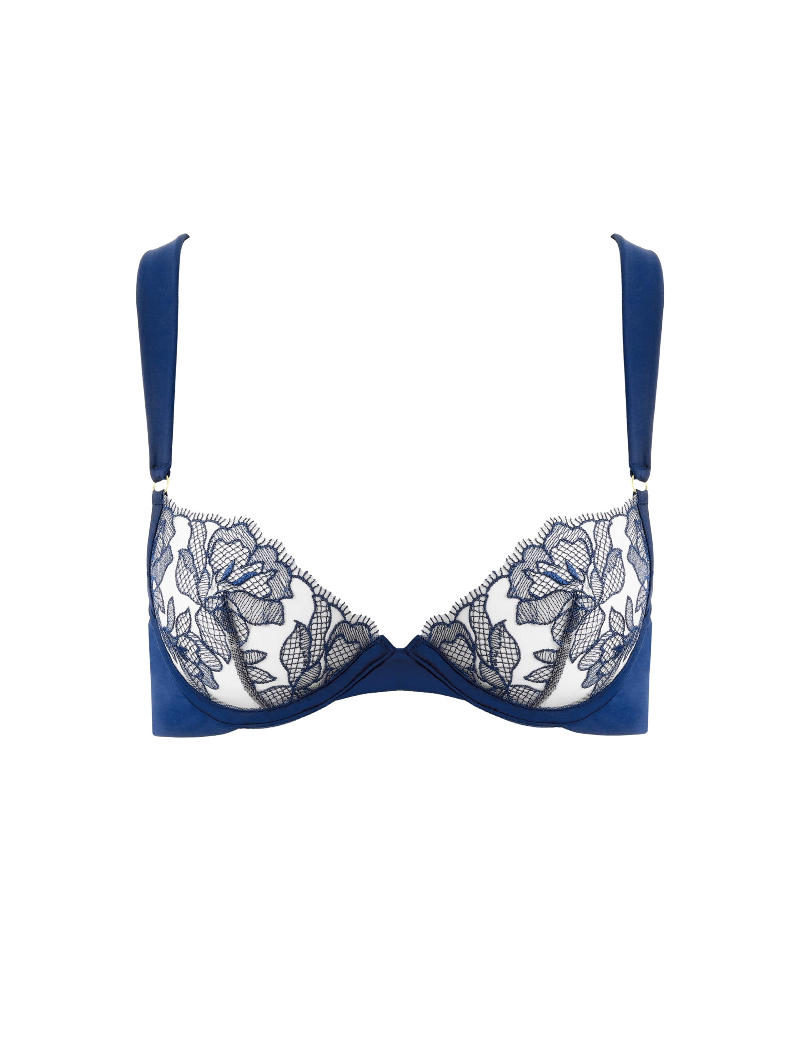 Avery Embroidered Wired Balcony Bra A-E 2 of 4