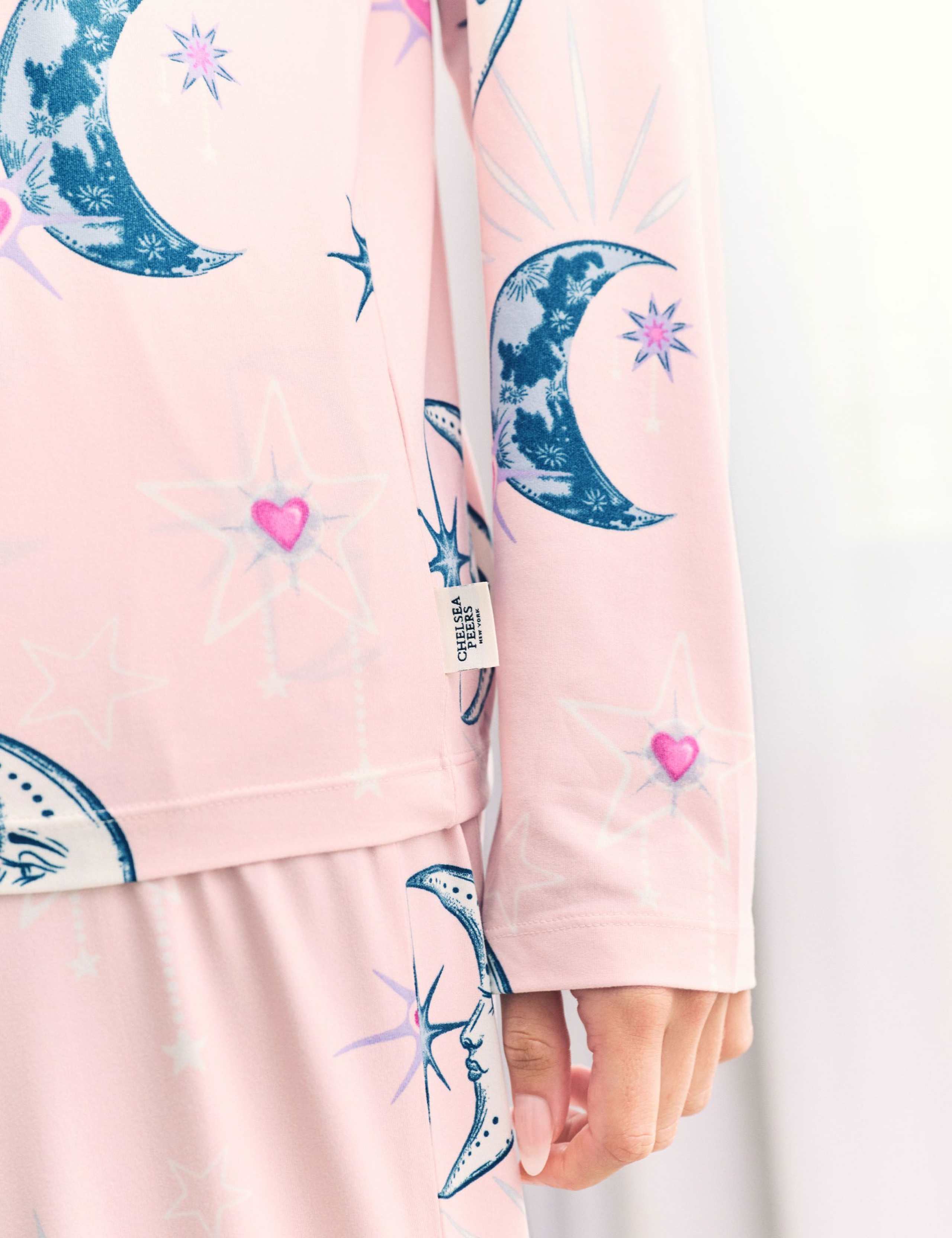 Moon Print Crew Neck Pyjamas 6 of 6