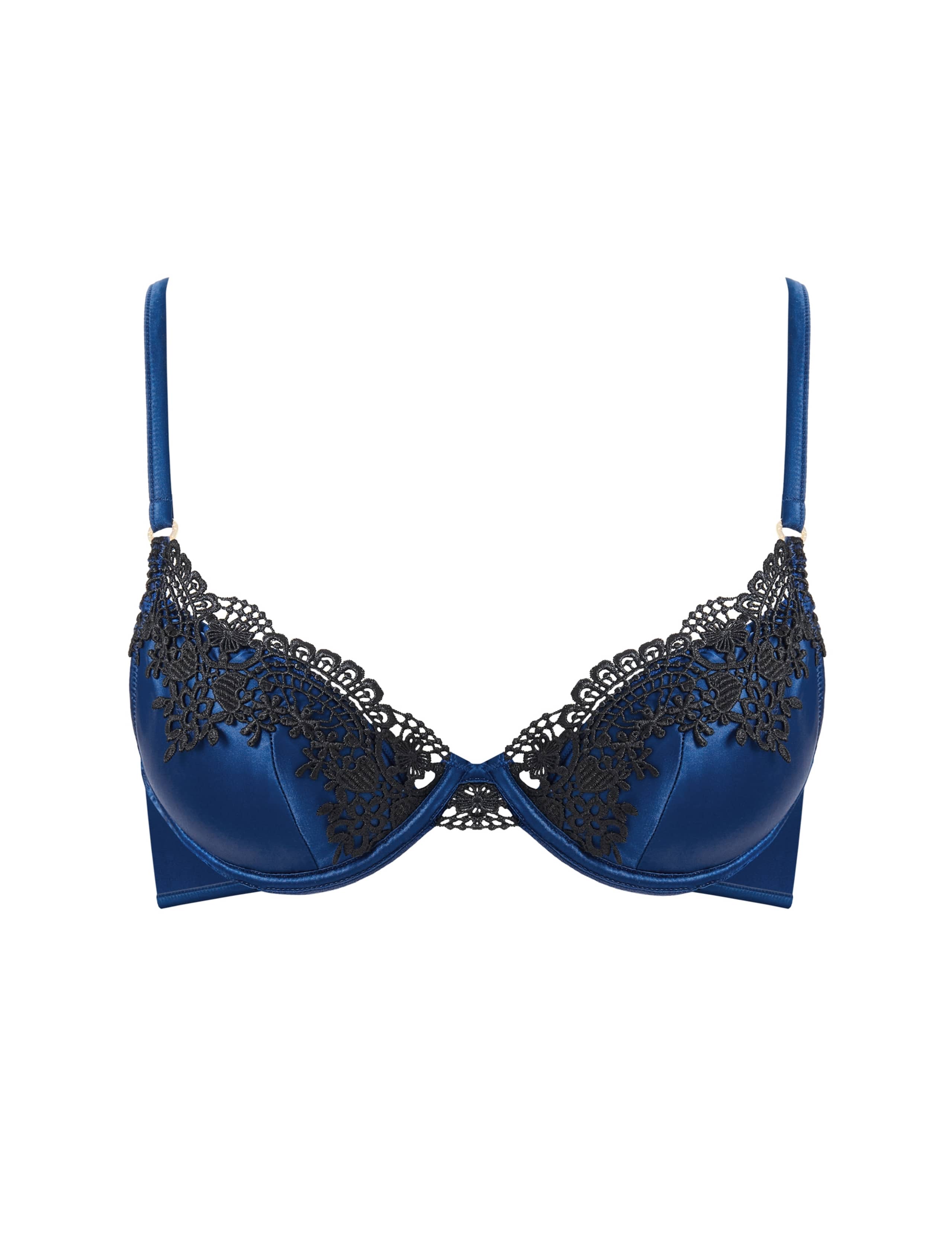 Ida Satin Wired Balcony Bra (A-E) 2 of 5