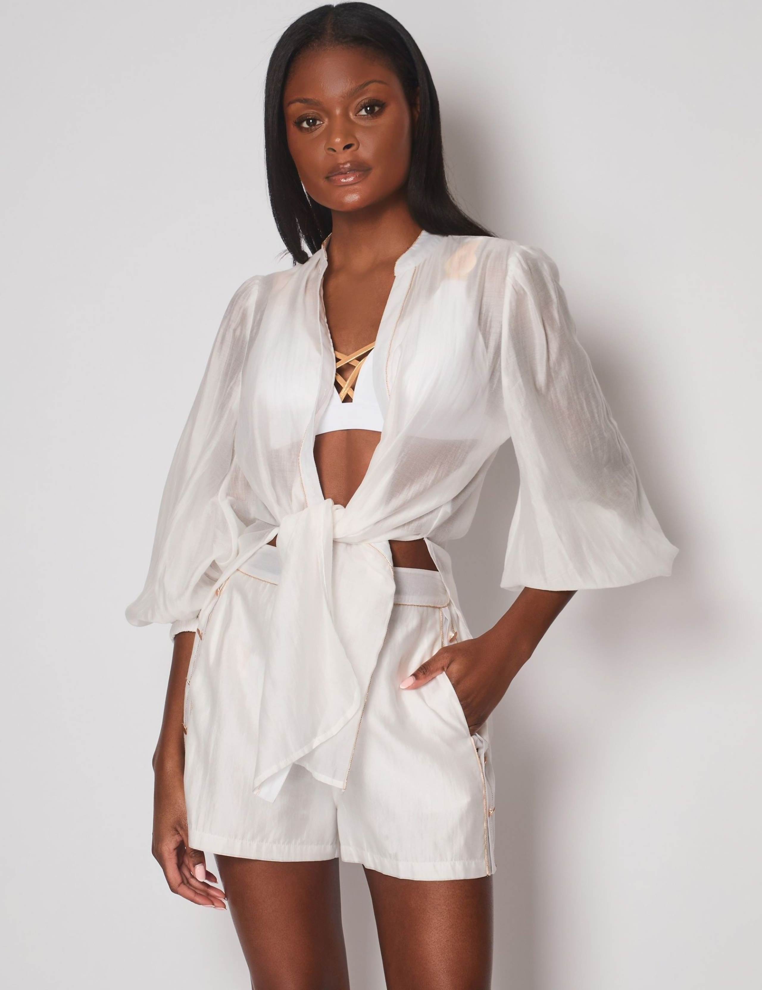 Martinique Cotton Rich High Waisted Shorts 6 of 6