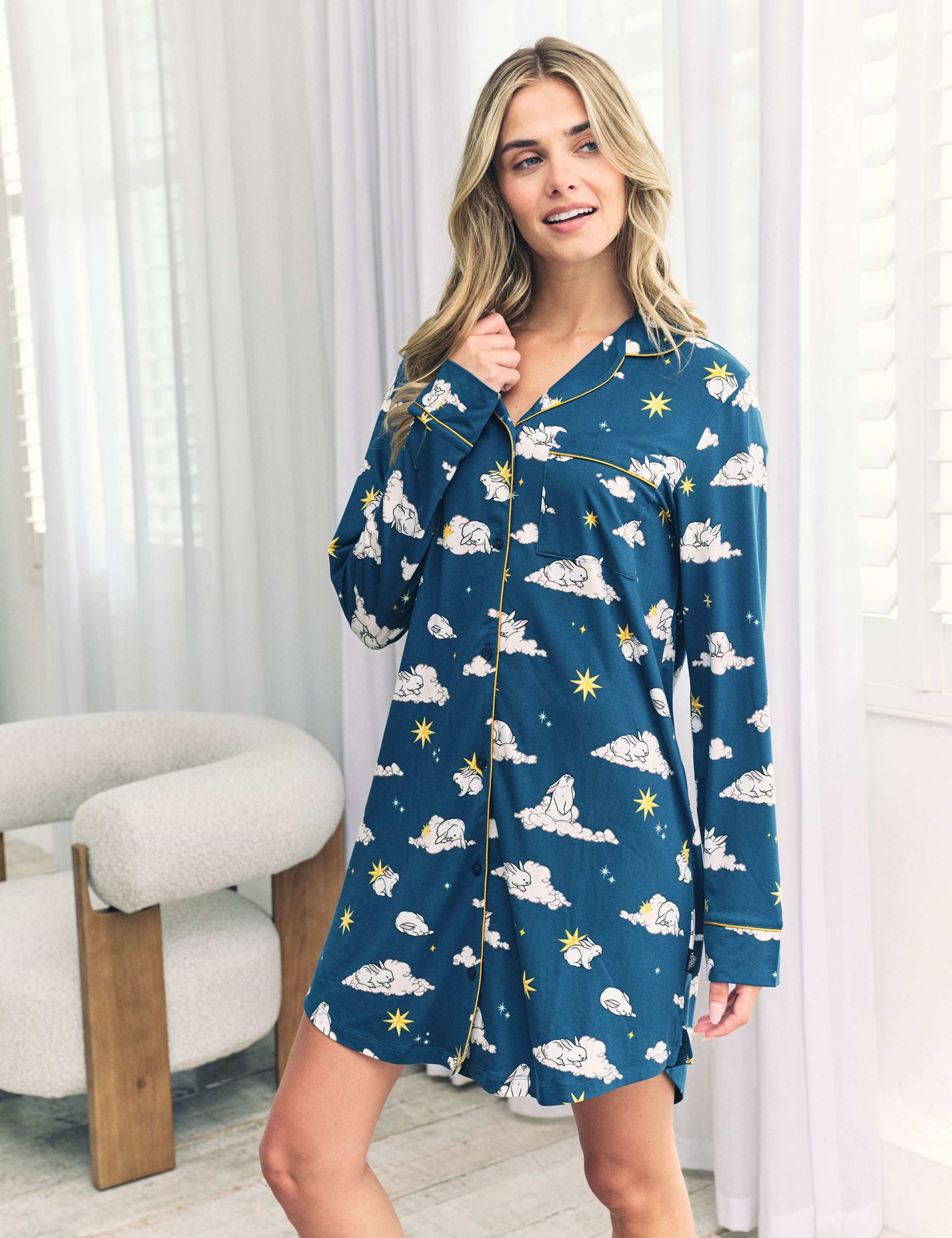 Jersey Bunny Print Nightshirt 3 of 6