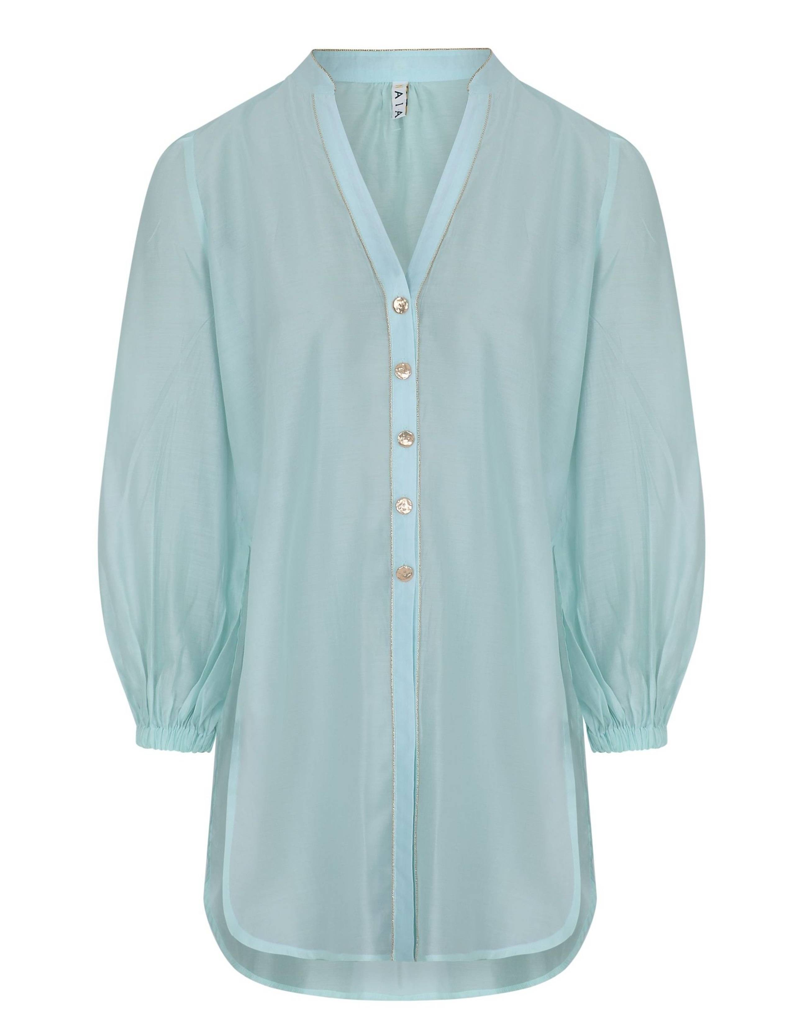 Martinique Cotton Rich Beach Cover Up Shirt 2 of 6