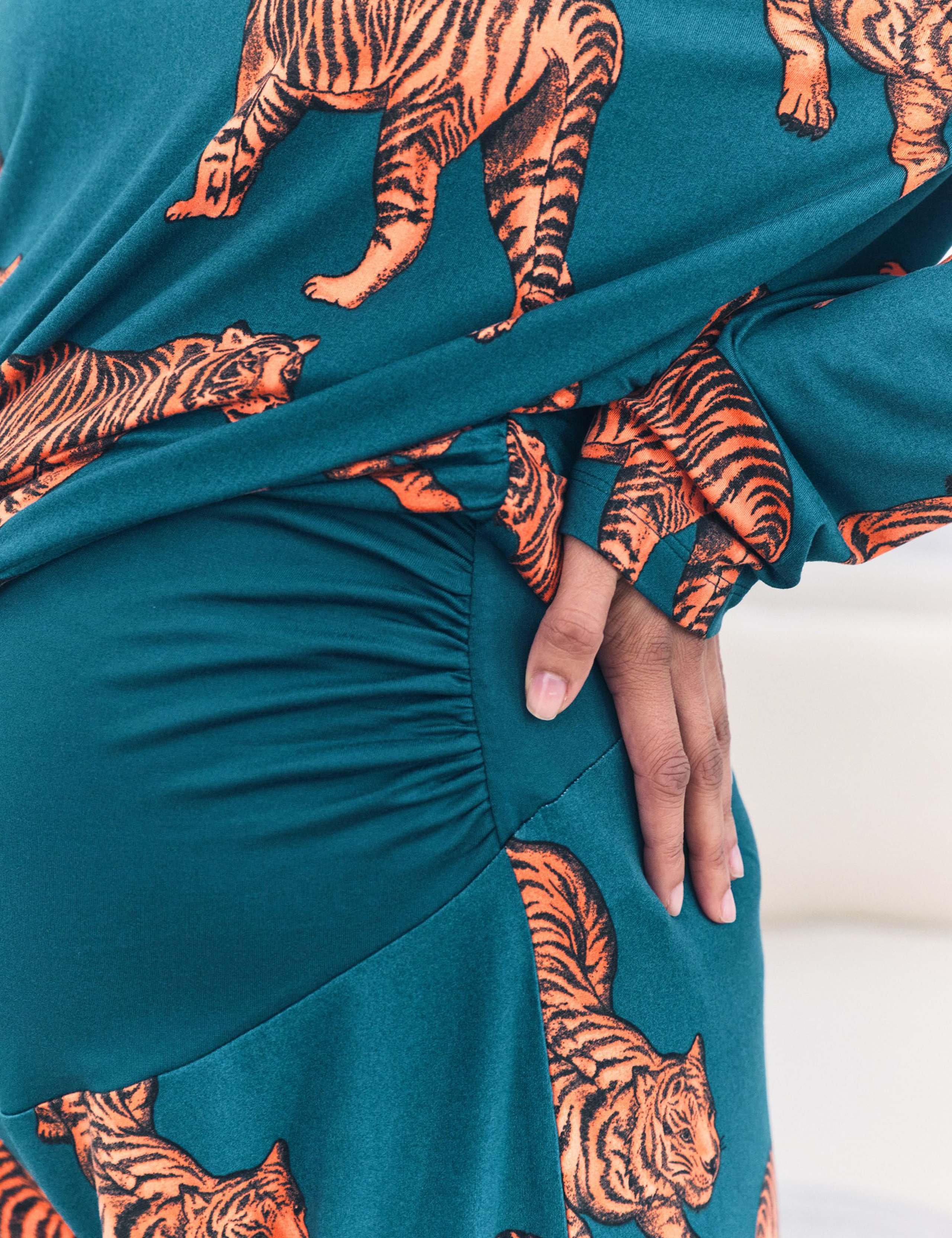 Maternity Tiger Print Pyjama Set 5 of 5