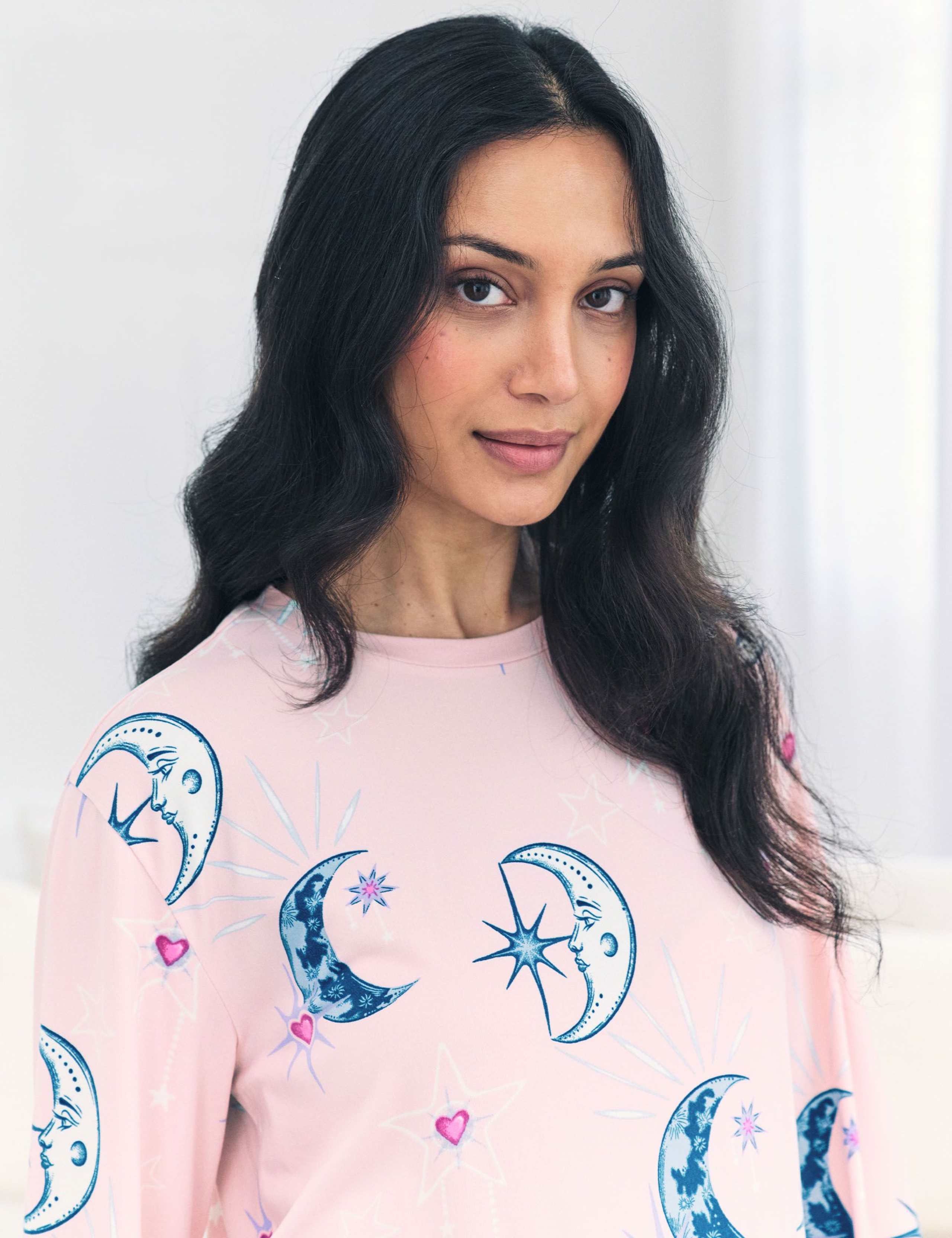 Maternity Jersey Moon Crew Neck Pyjama Set 4 of 6