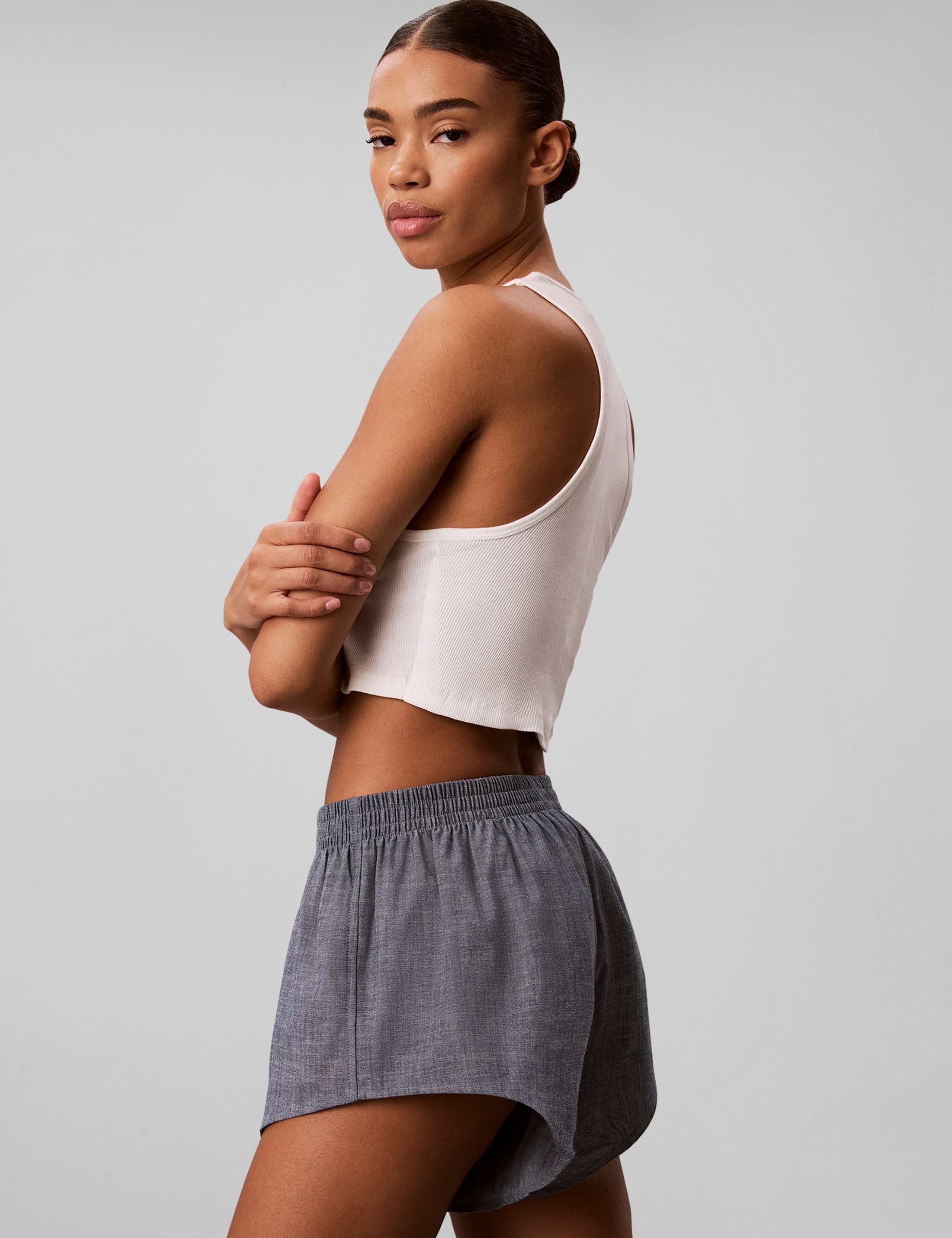 Pure Cotton Chambray Shorts 3 of 7