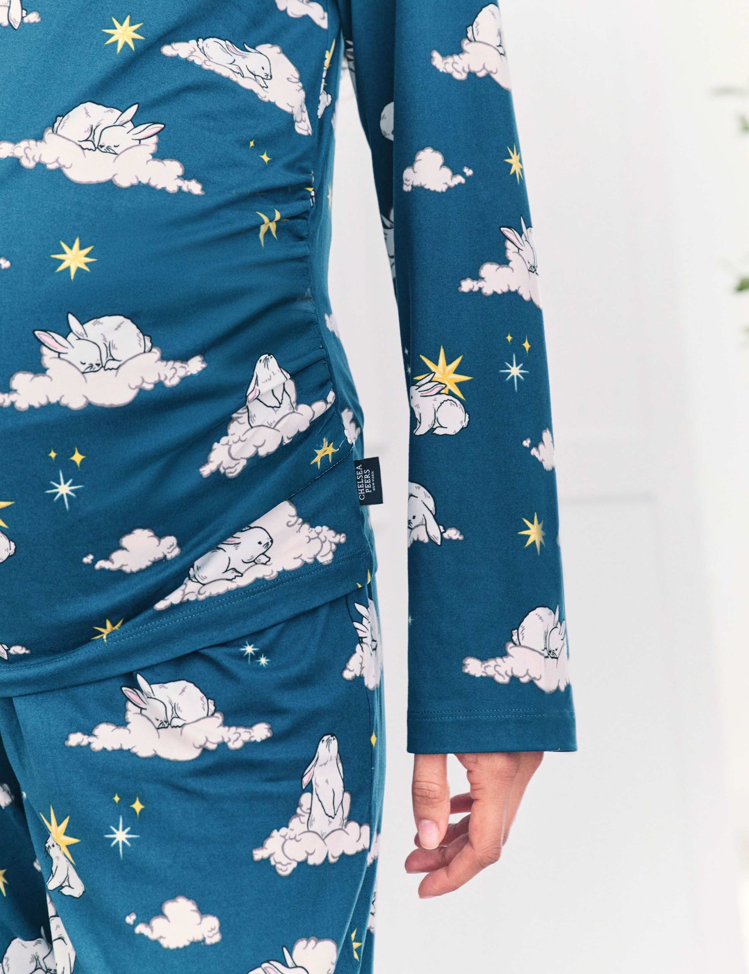 Bunny Print Maternity Pyjama Set 4 of 4