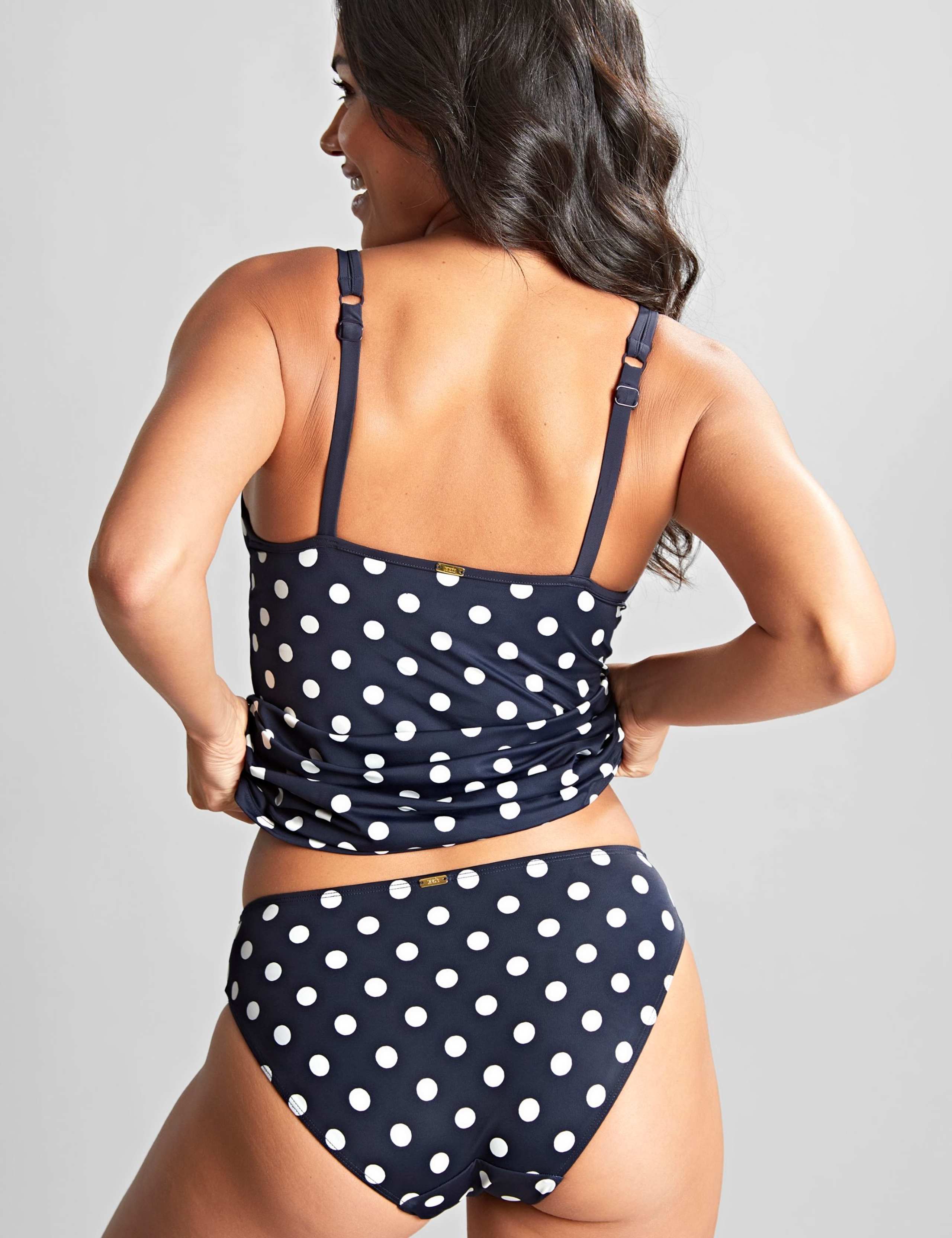 Anya Riva Spot Wired Side Adjustable Tankini Top 5 of 5