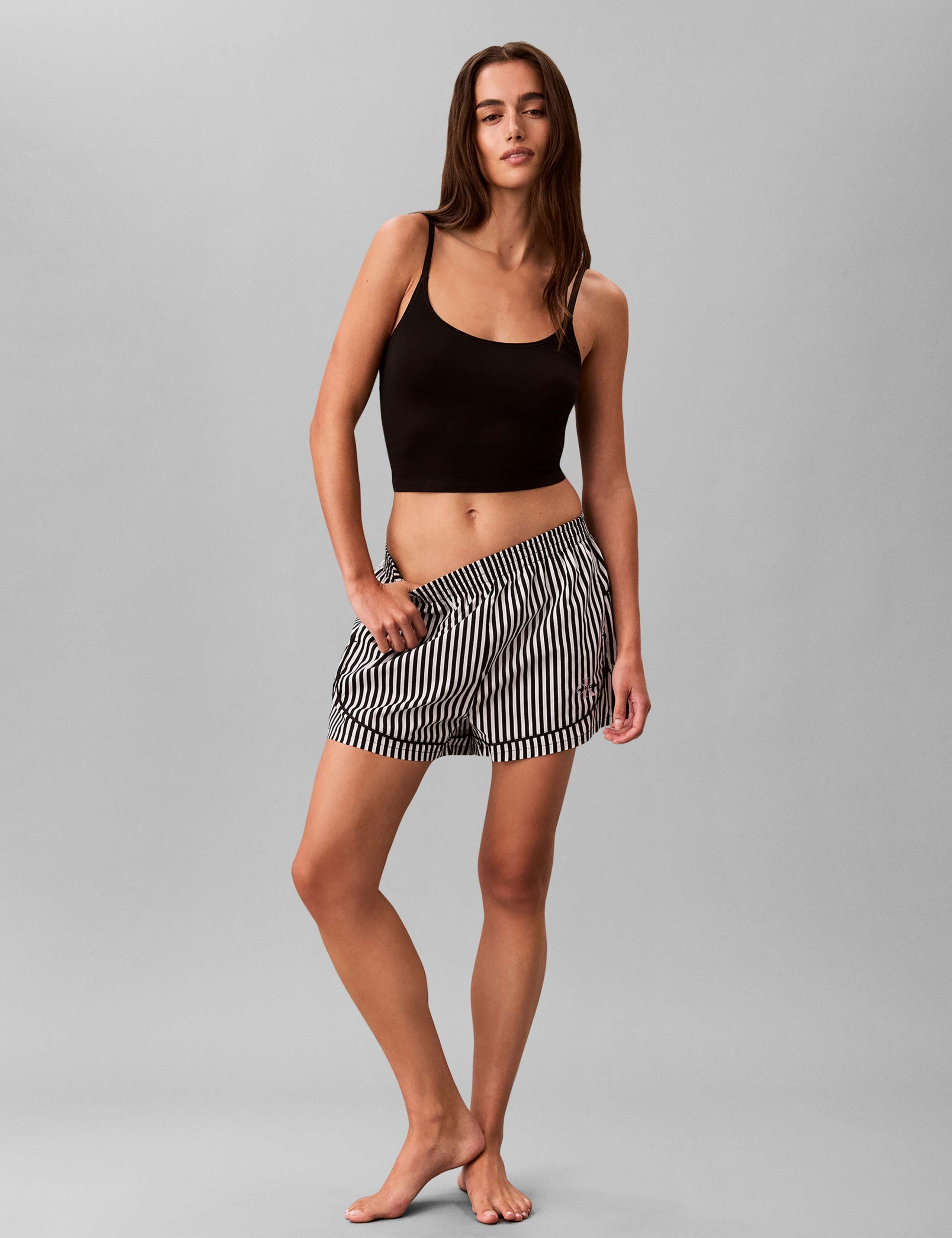 Pure Cotton Poplin Striped Pyjama Shorts 3 of 6