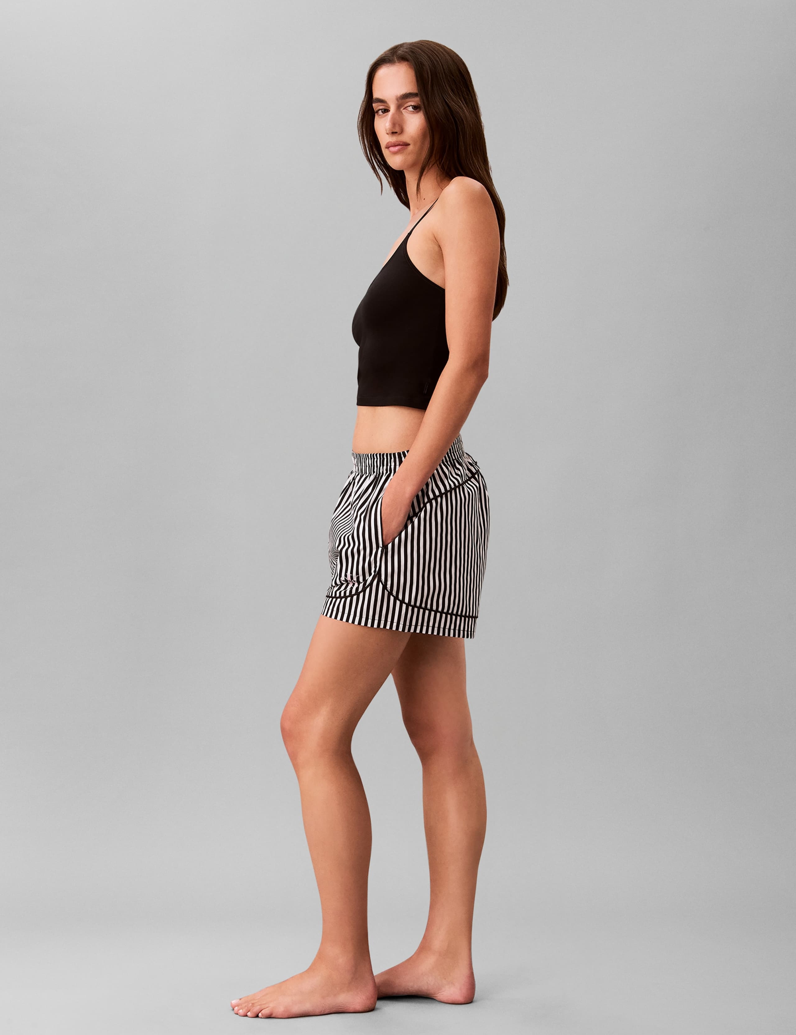 Pure Cotton Poplin Striped Pyjama Shorts 4 of 6