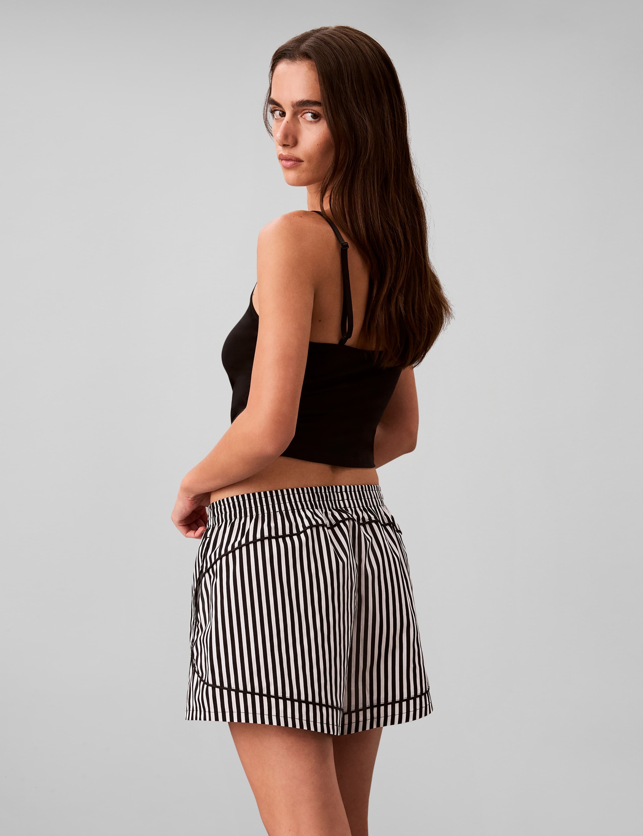 Pure Cotton Poplin Striped Pyjama Shorts 5 of 6