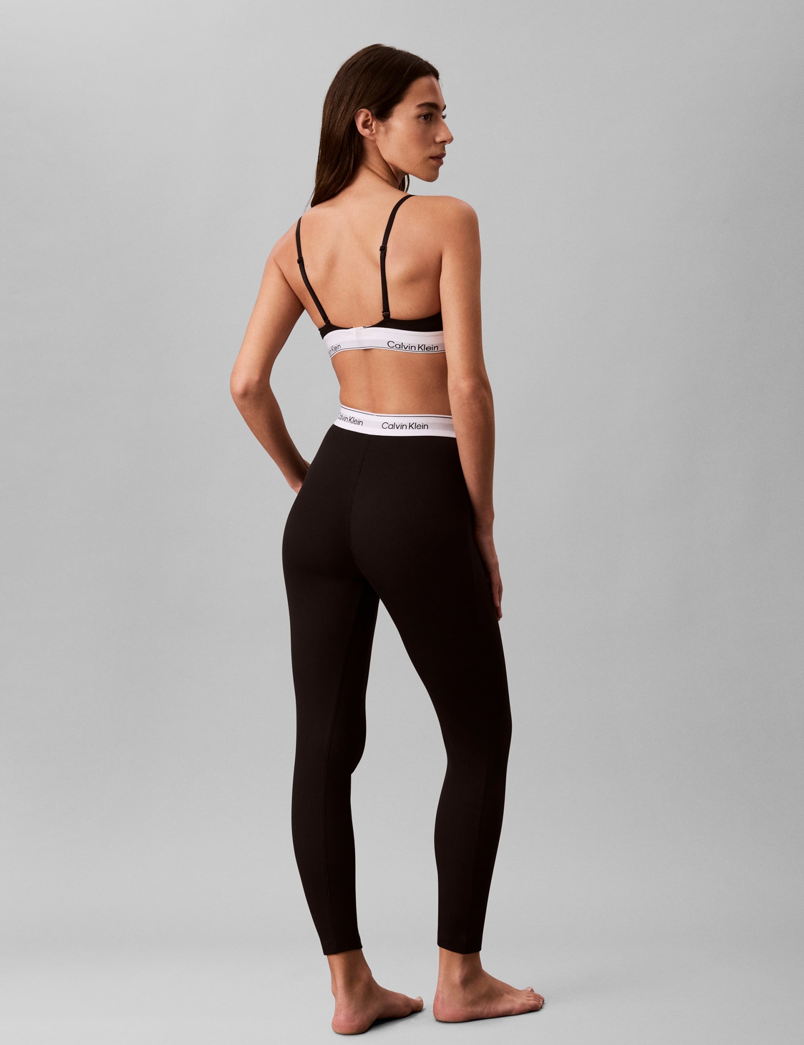 Cotton Rich Ribbed High Waisted Leggings 4 of 6