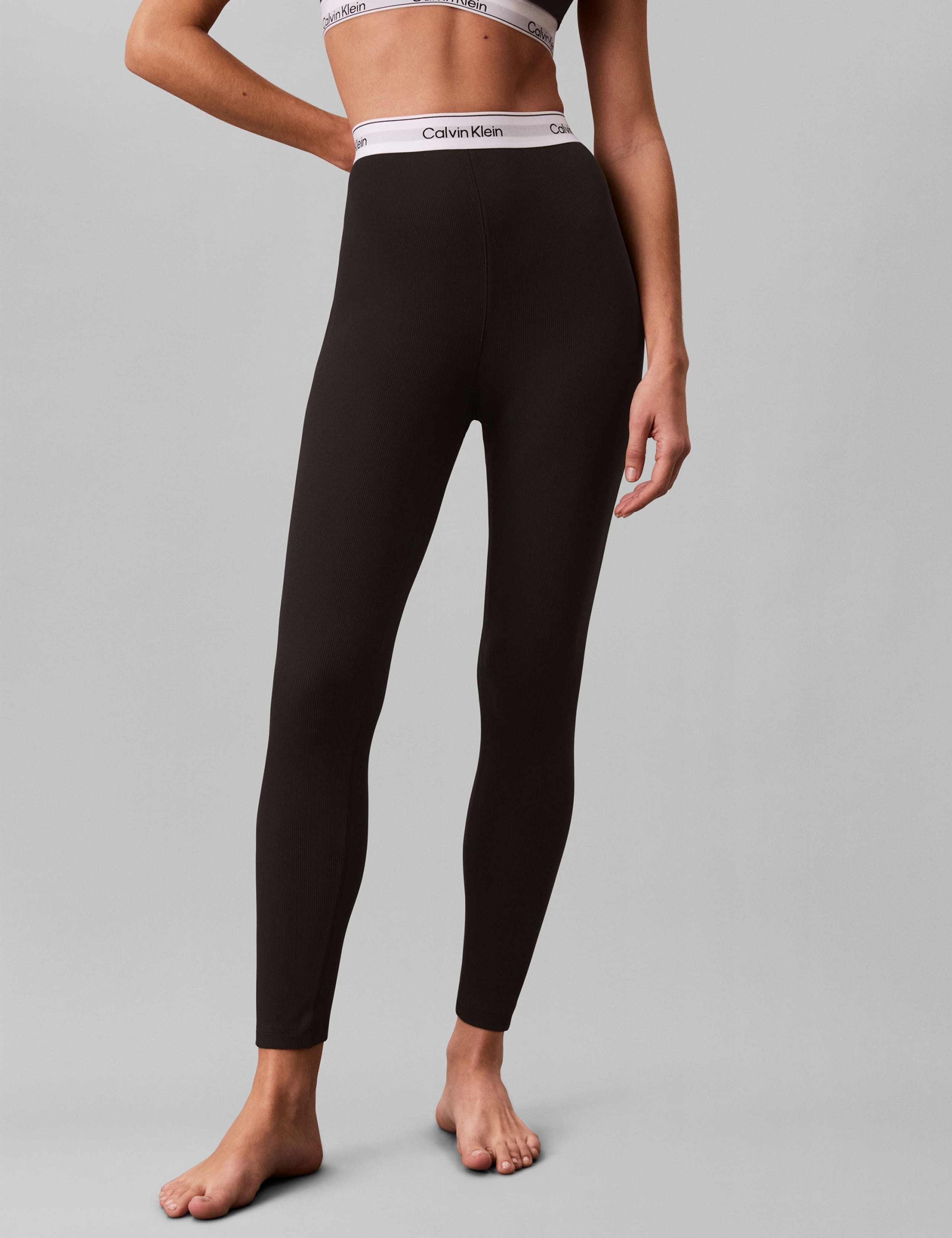 Cotton Rich Ribbed High Waisted Leggings 5 of 6