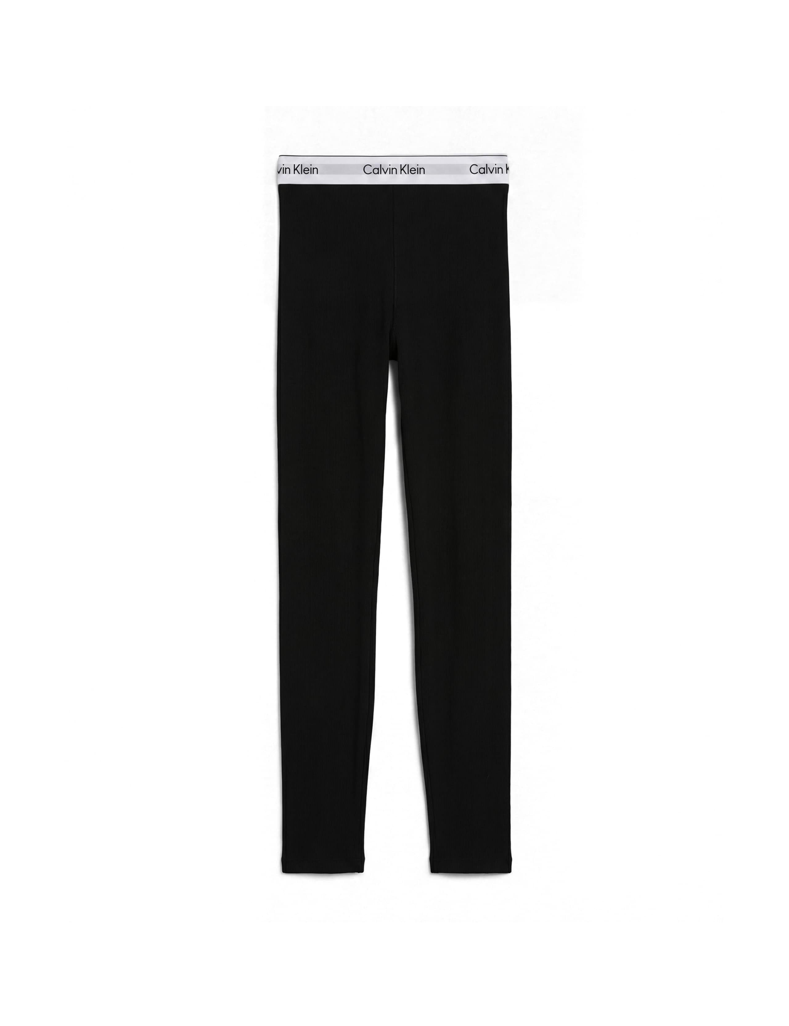 Cotton Rich Ribbed High Waisted Leggings 2 of 6