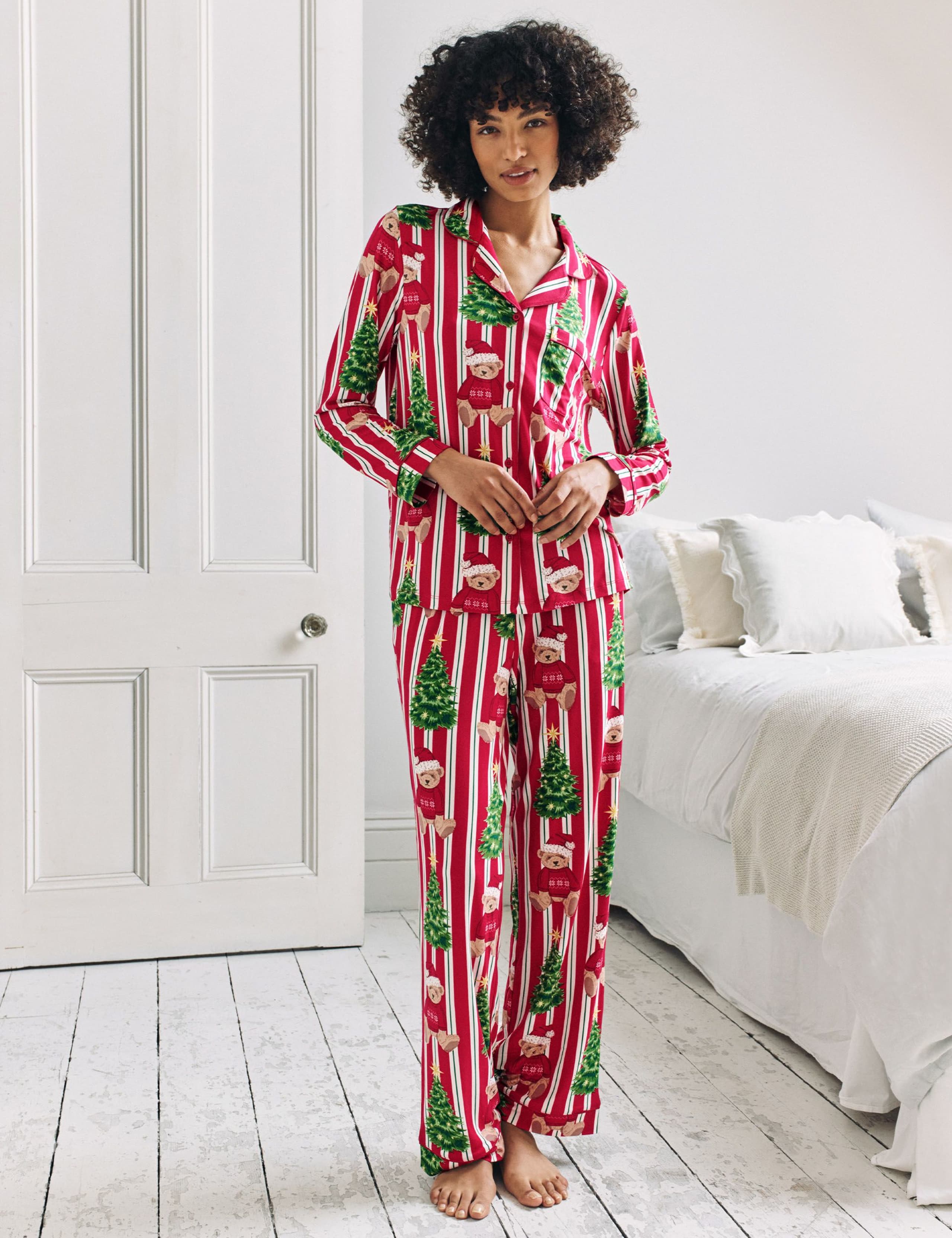 Bear Print Family Christmas Pyjama Set 1 of 13