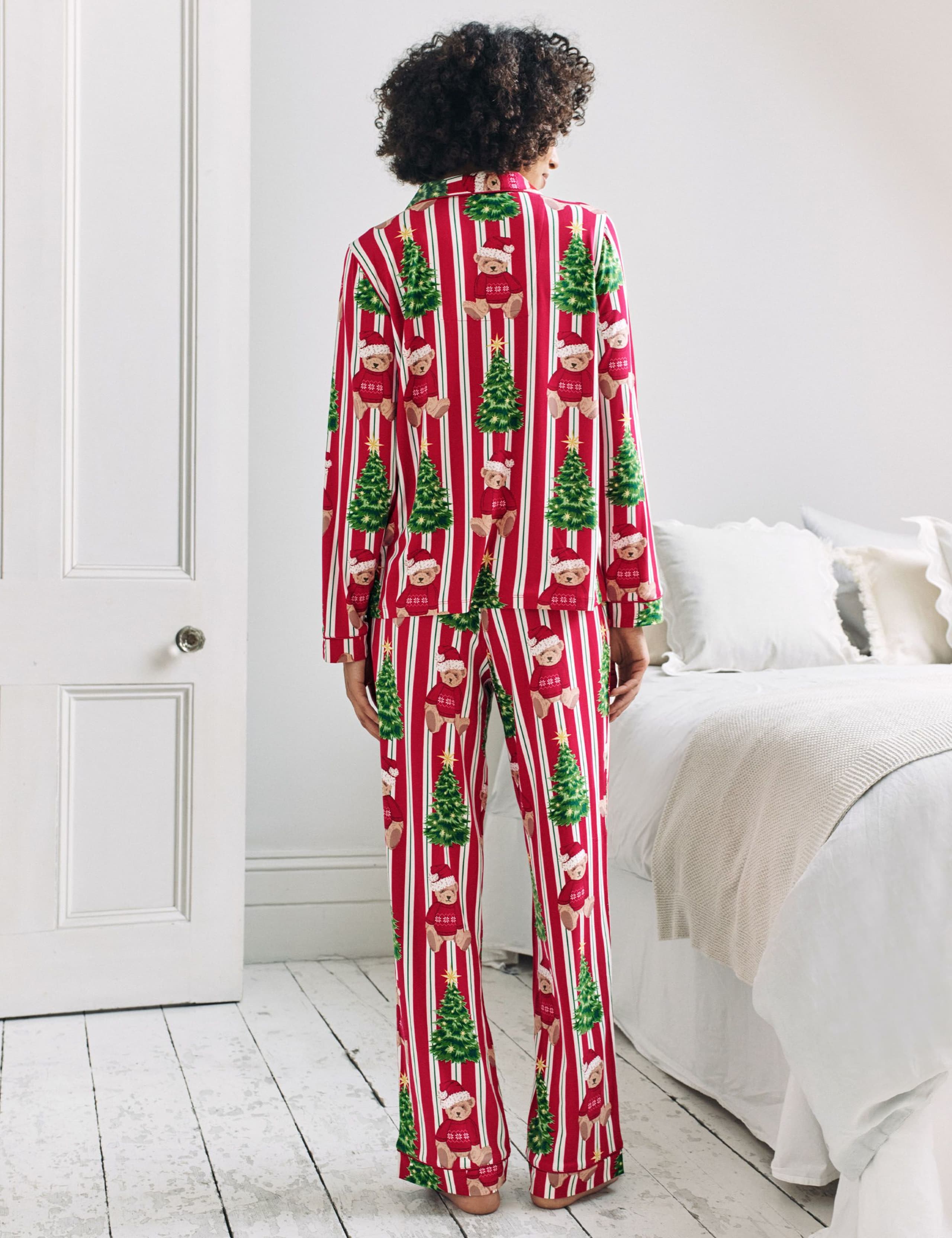 Bear Print Family Christmas Pyjama Set 3 of 13