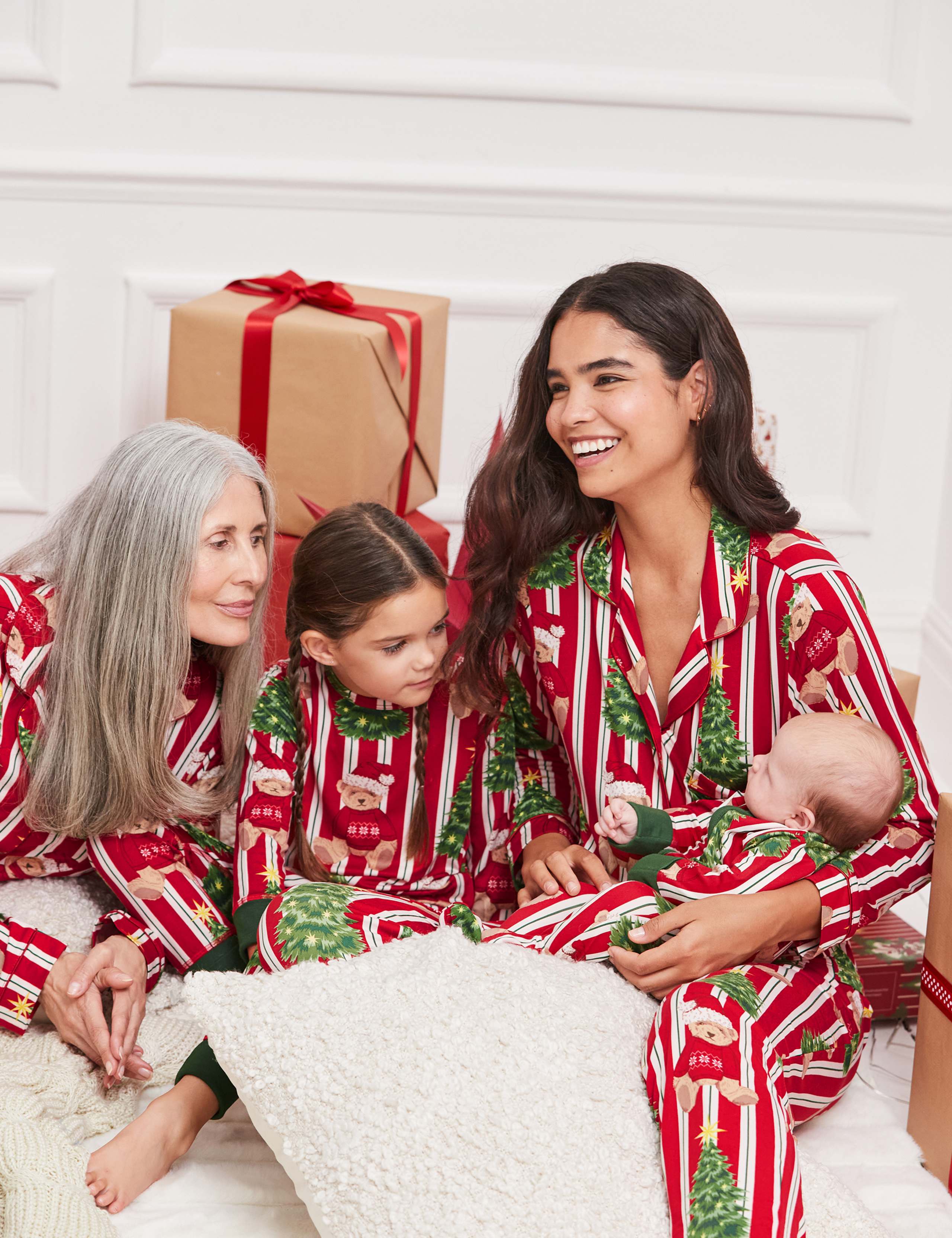 Bear Print Family Christmas Pyjama Set 10 of 13