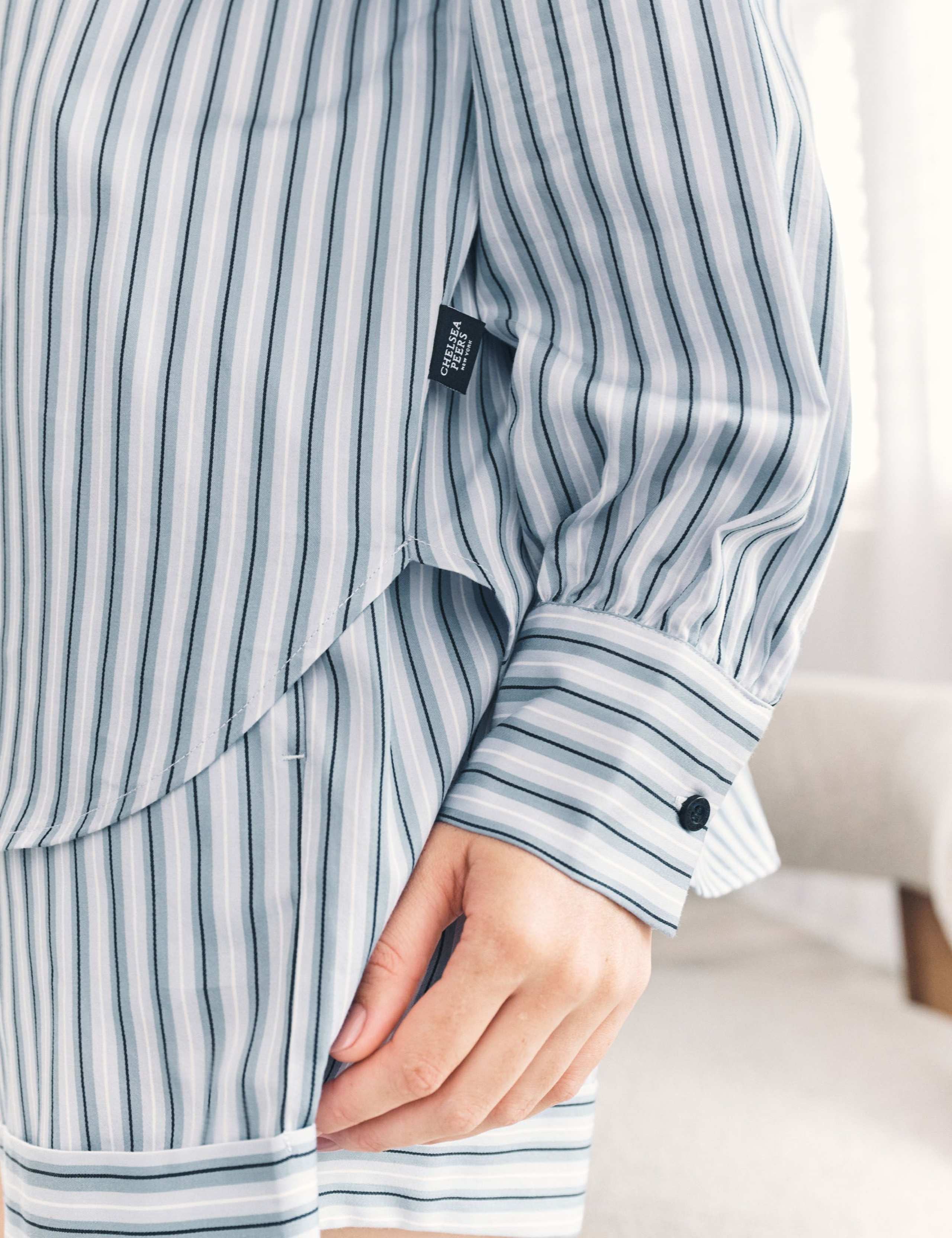 Pure Cotton Striped Revere Shortie Set 6 of 6