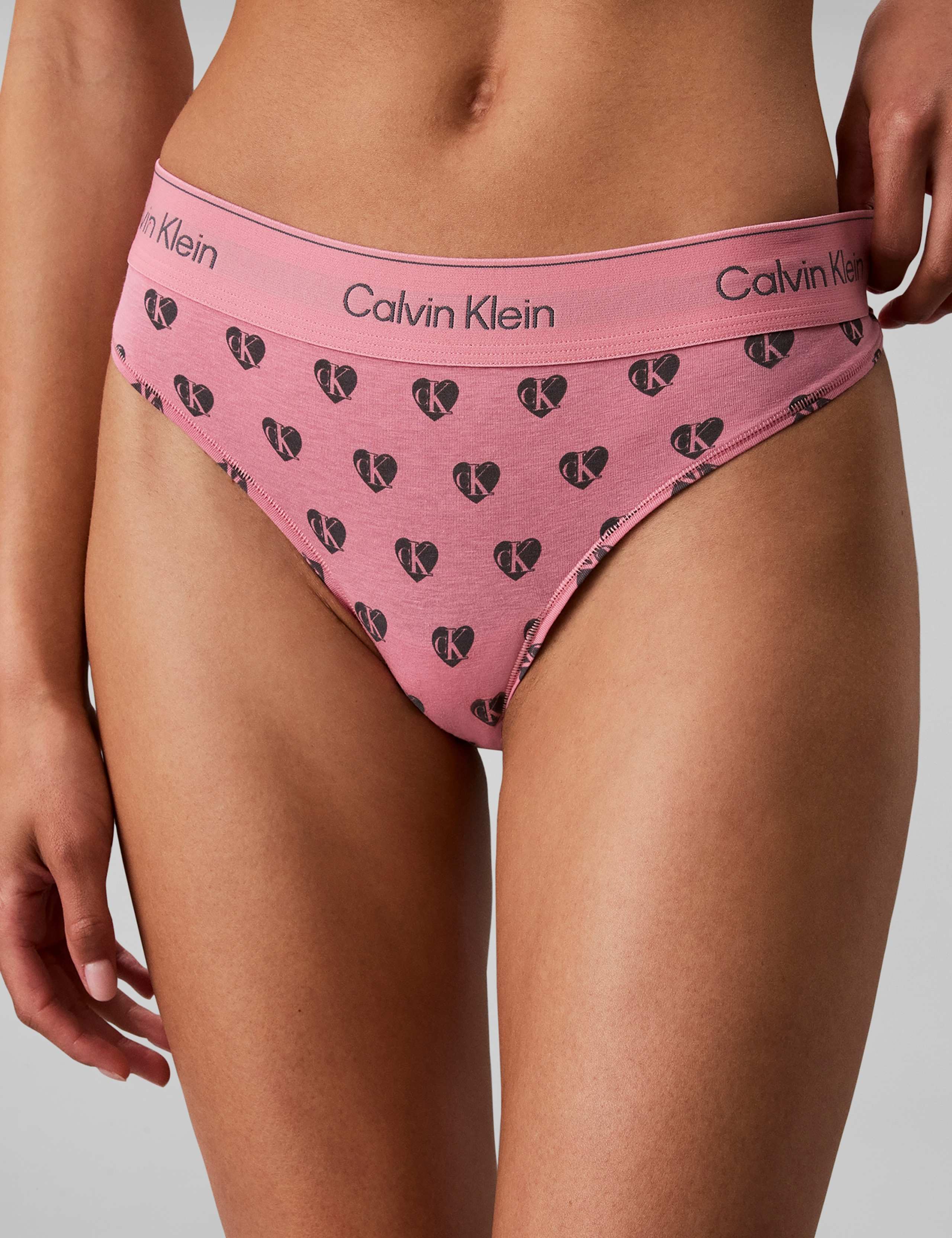 Icon Cotton Modal Printed Thong 6 of 7