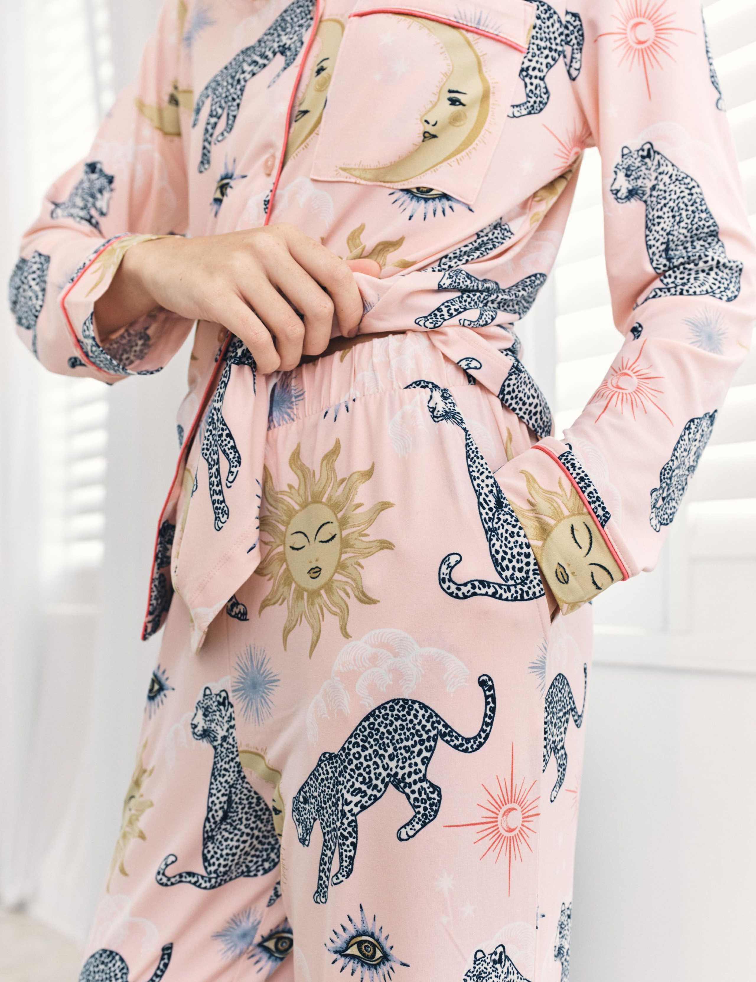 Jersey Leopard Pyjama Set 6 of 6