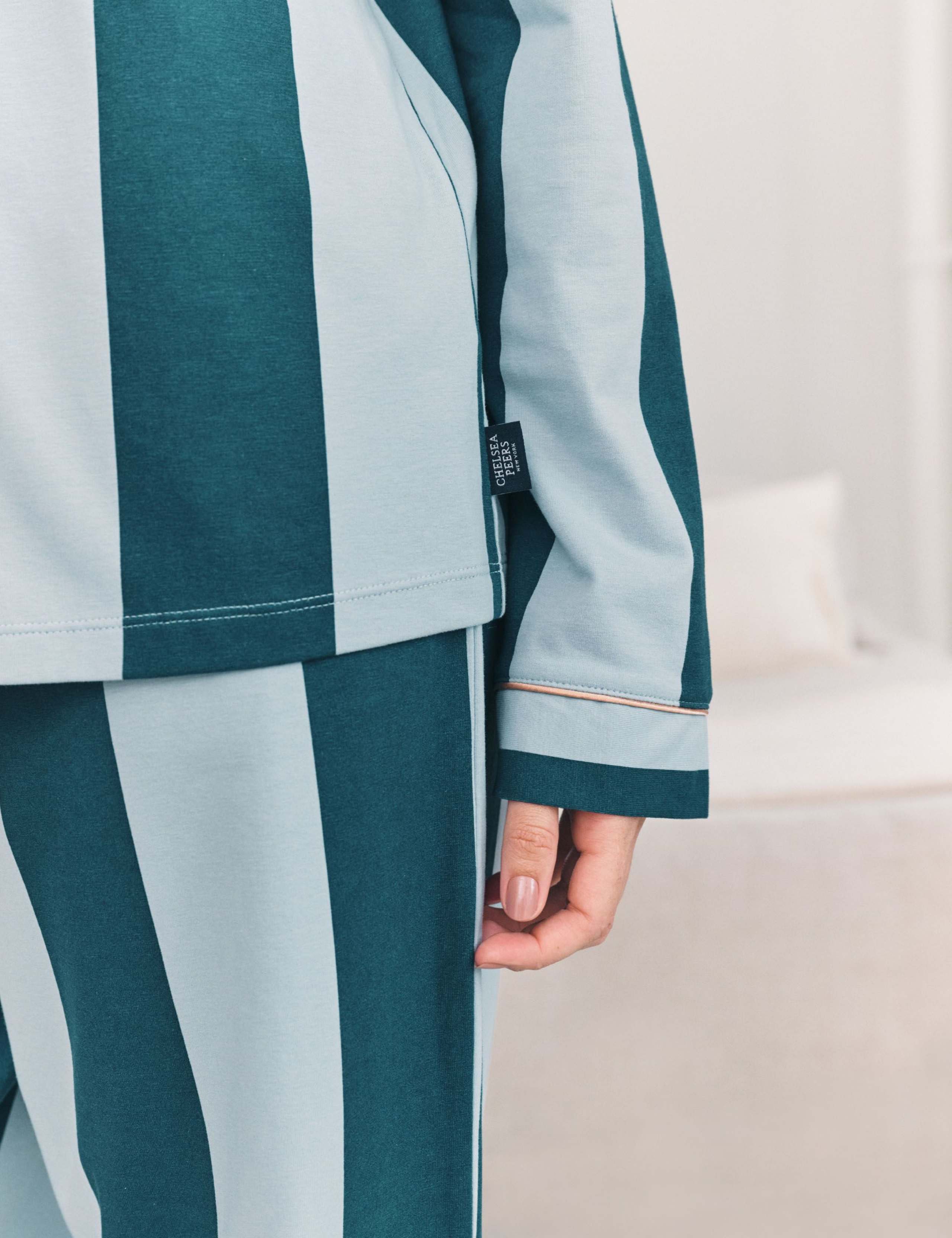Cotton Rich Striped Revere Pyjama Set 6 of 6