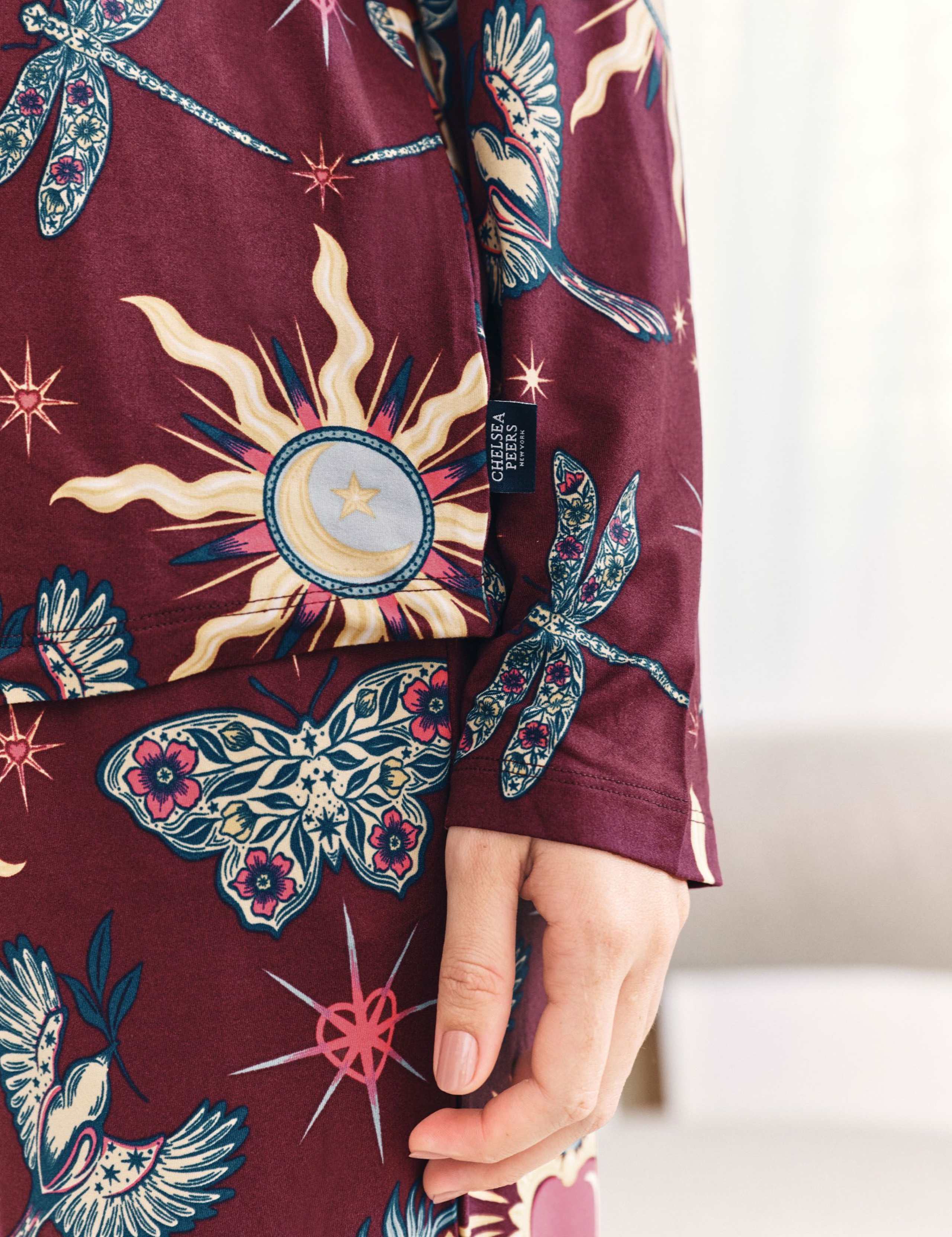 Celestial Heart Print Crew Neck Pyjama Set 5 of 7