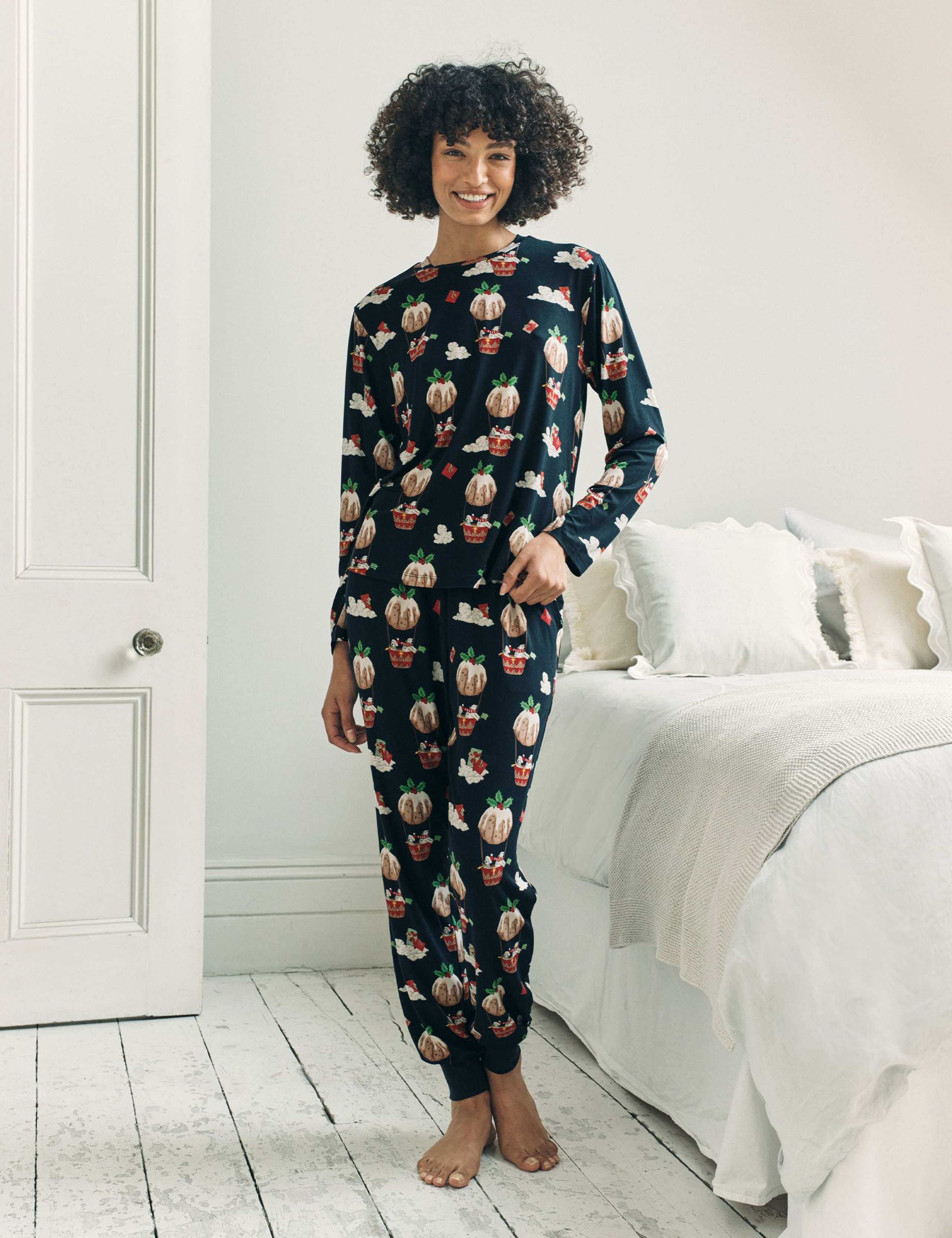 Christmas Pudding Crew Neck Family Pyjama Set 1 of 6
