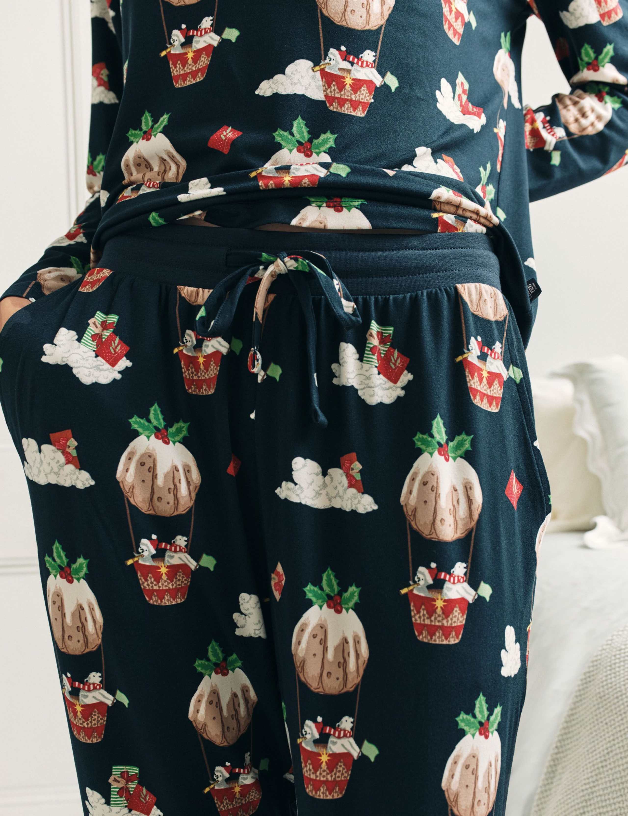 Christmas Pudding Crew Neck Family Pyjama Set 5 of 6