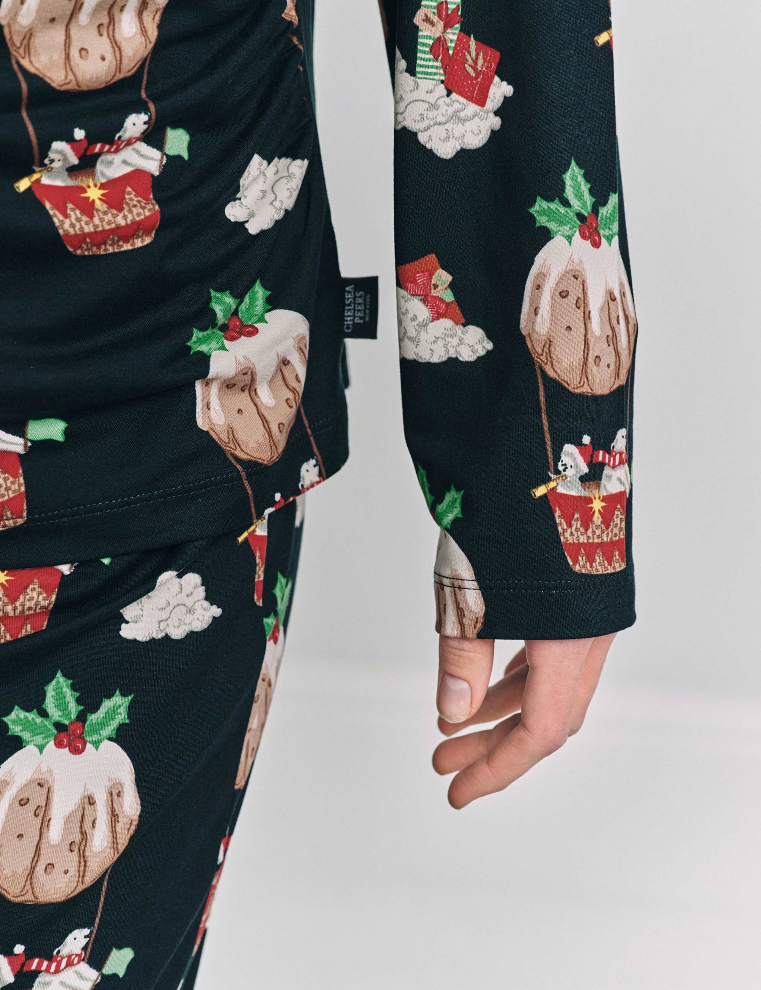 Maternity Christmas Pudding Crew Neck Family Pyjama Set 4 of 5