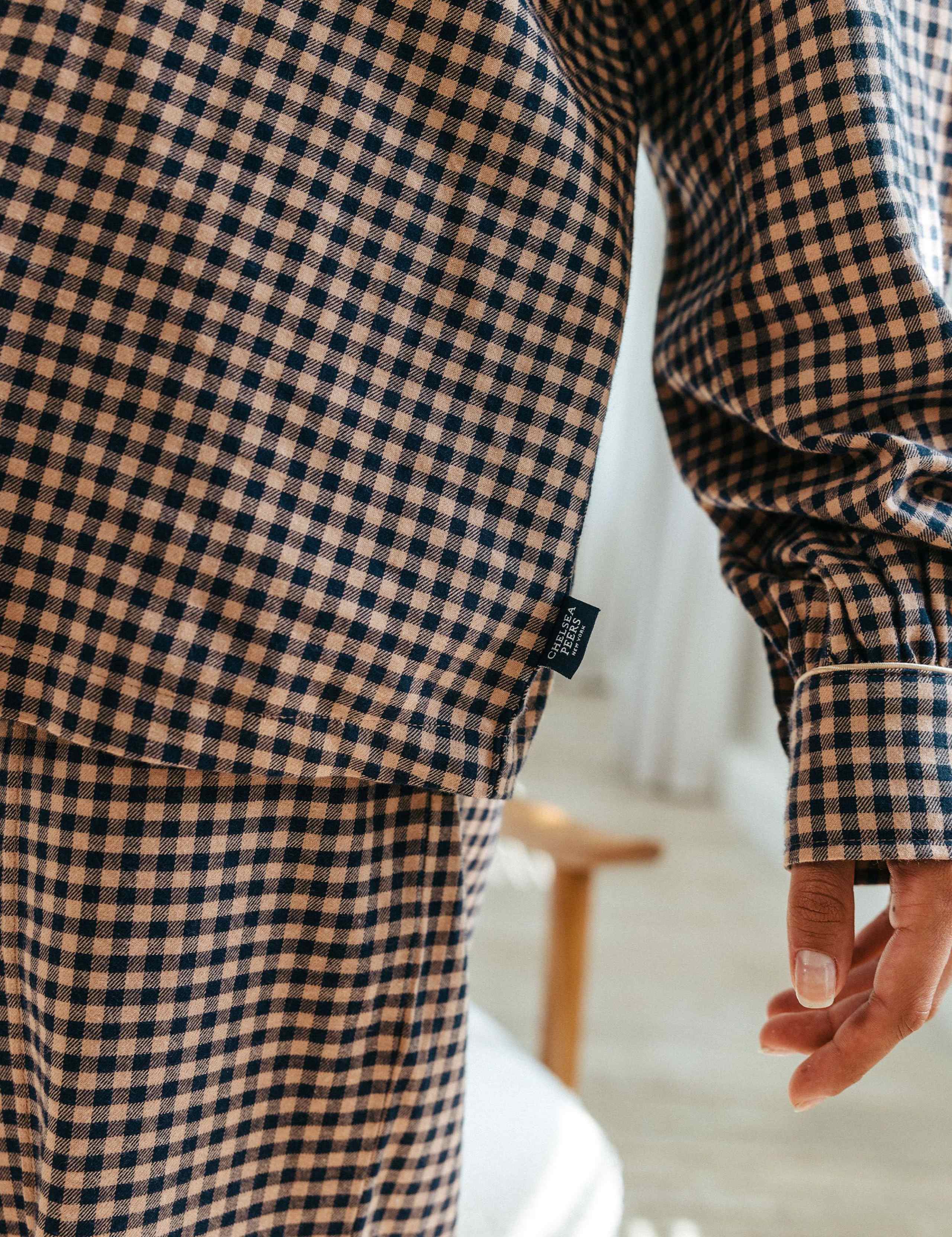 Brushed Cotton Checked Pyjama Set 5 of 5