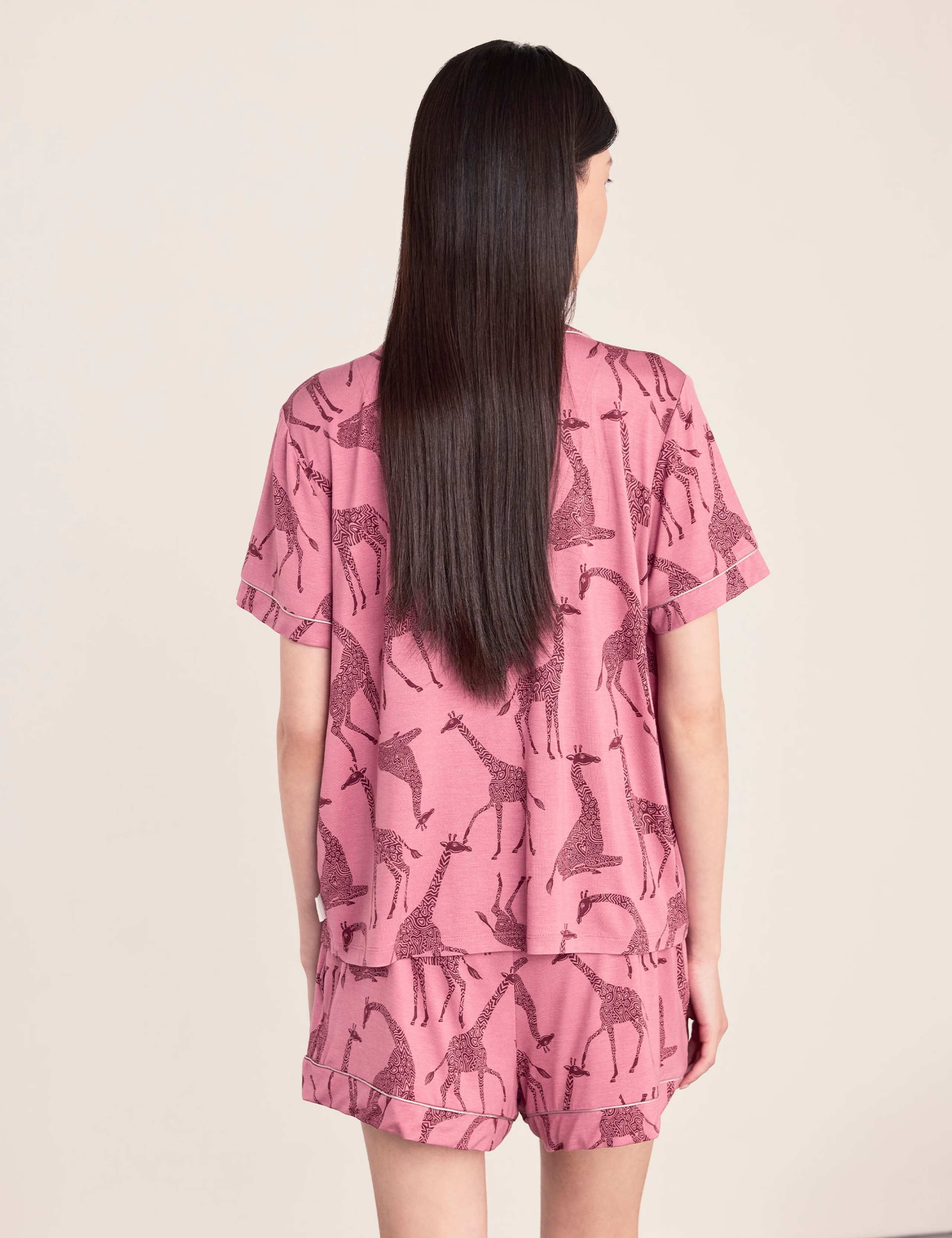 Modal Rich Giraffe Print Revere Shortie Set 3 of 6