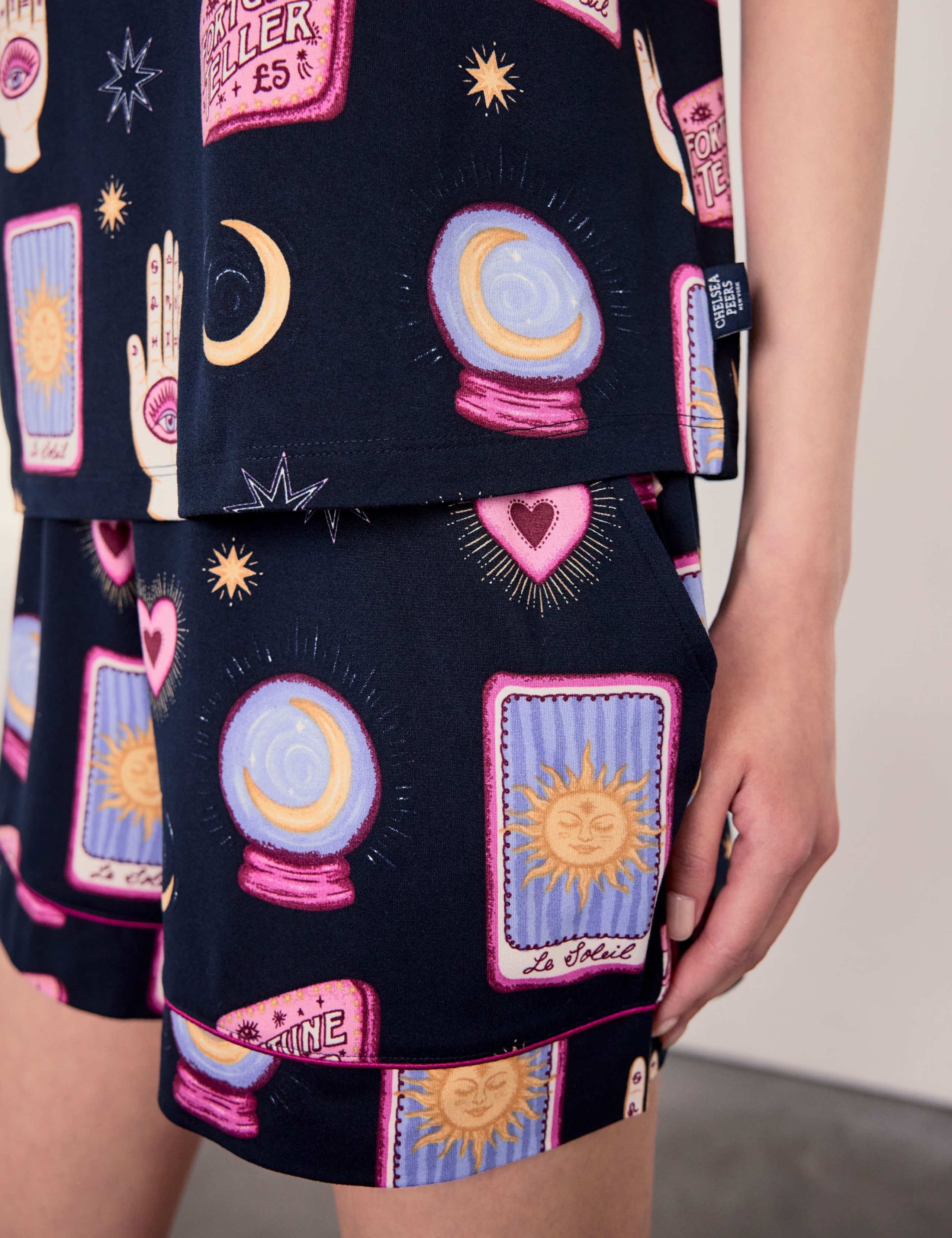 Jersey Halloween Tarot Card Print Shortie Set 5 of 6