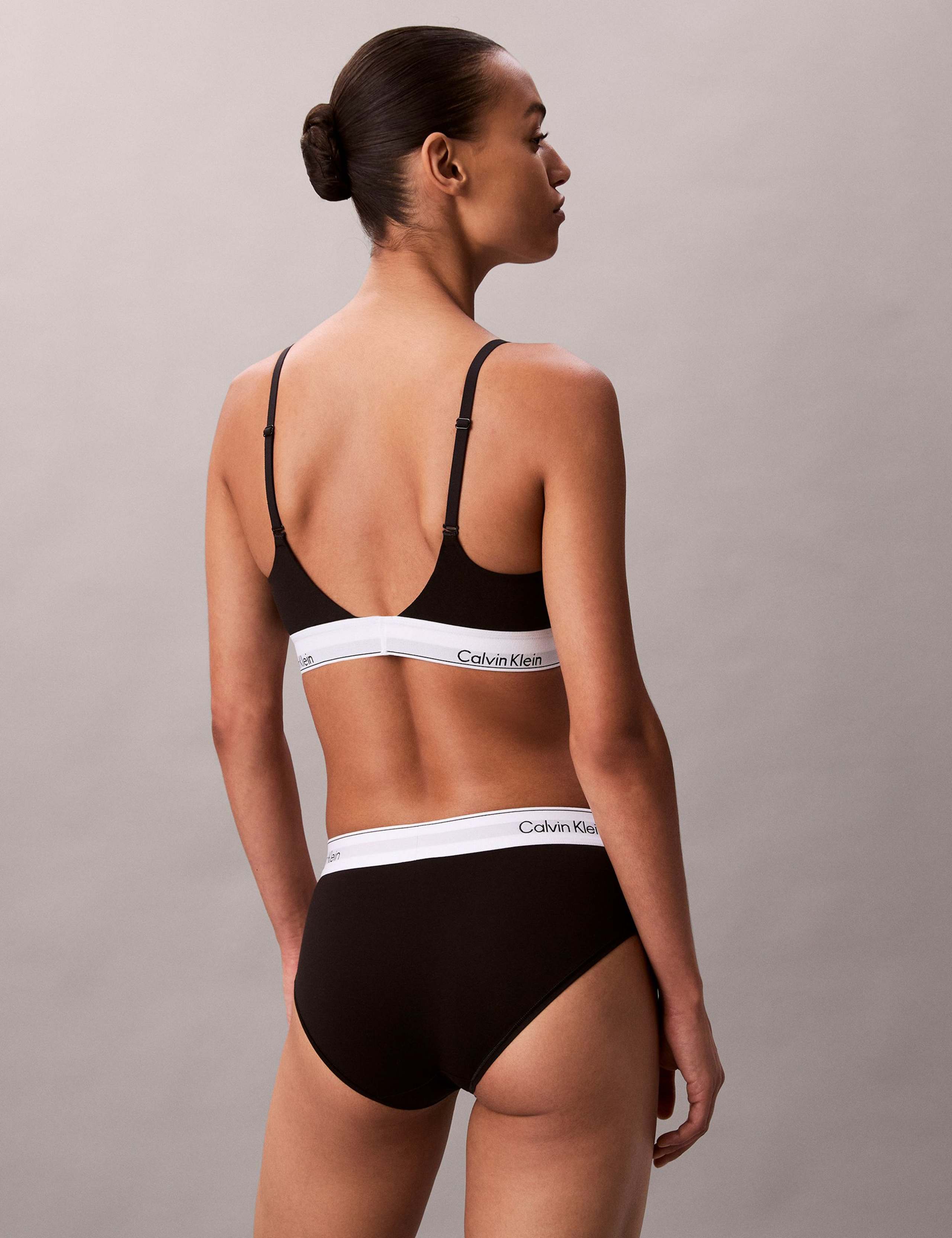 Icon Cotton Modal Push-Up Plunge Bra 5 of 5