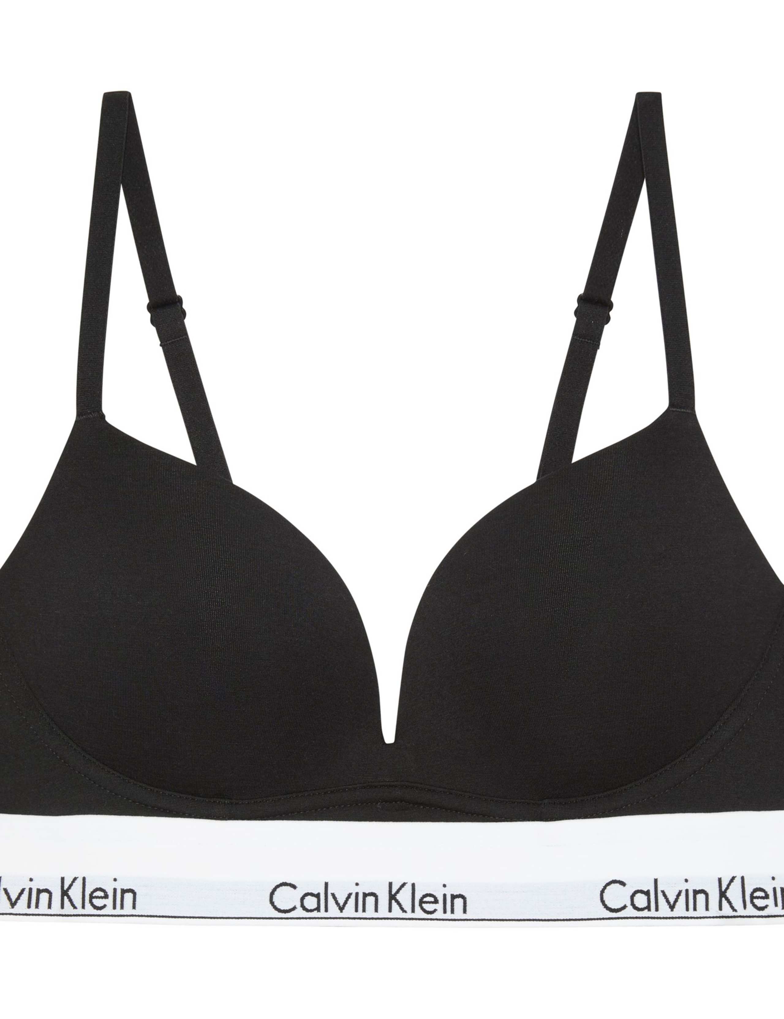 Icon Cotton Modal Push-Up Plunge Bra 2 of 5