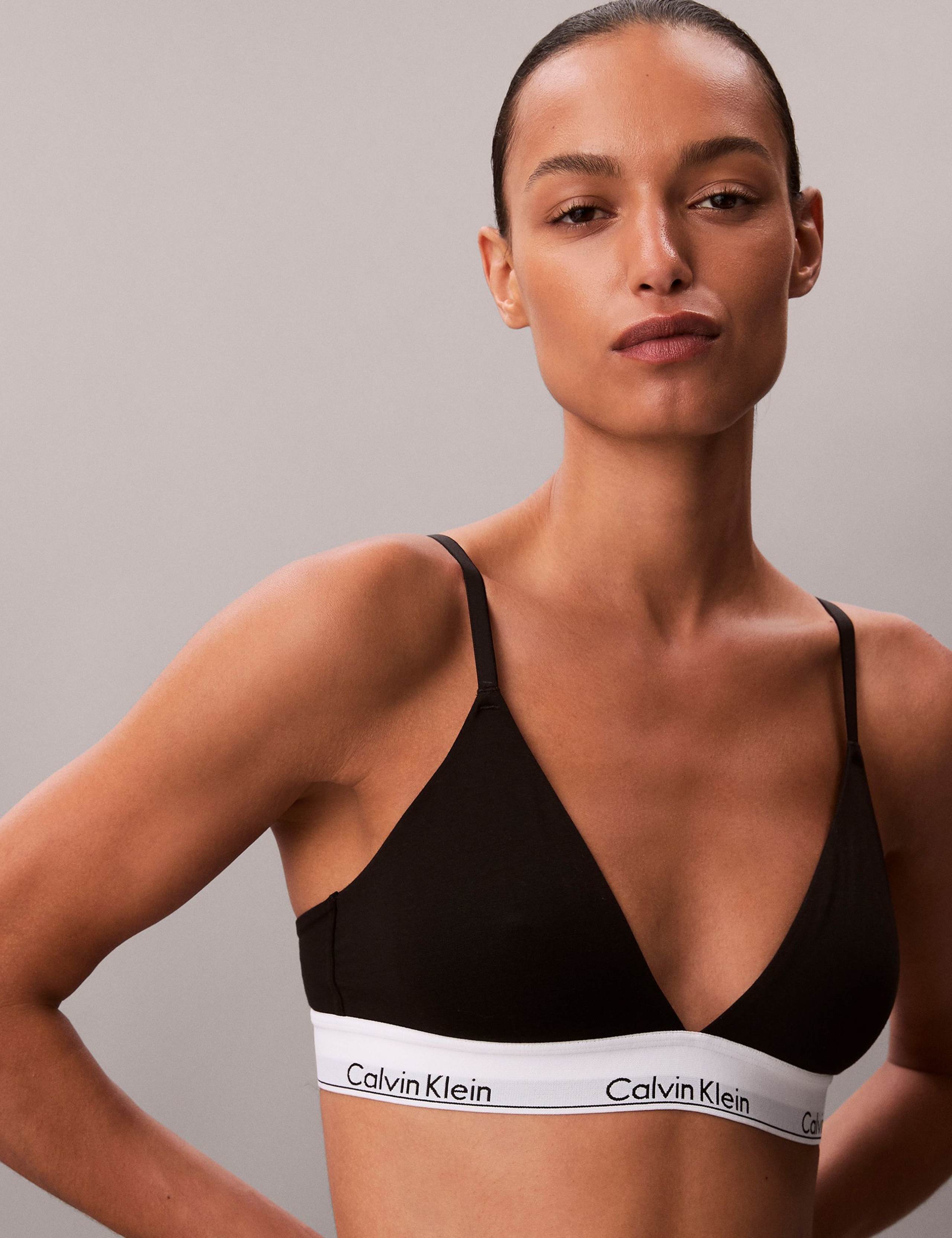 Lightly Lined Triangle Bralette - Icon Cotton Modal 1 of 6