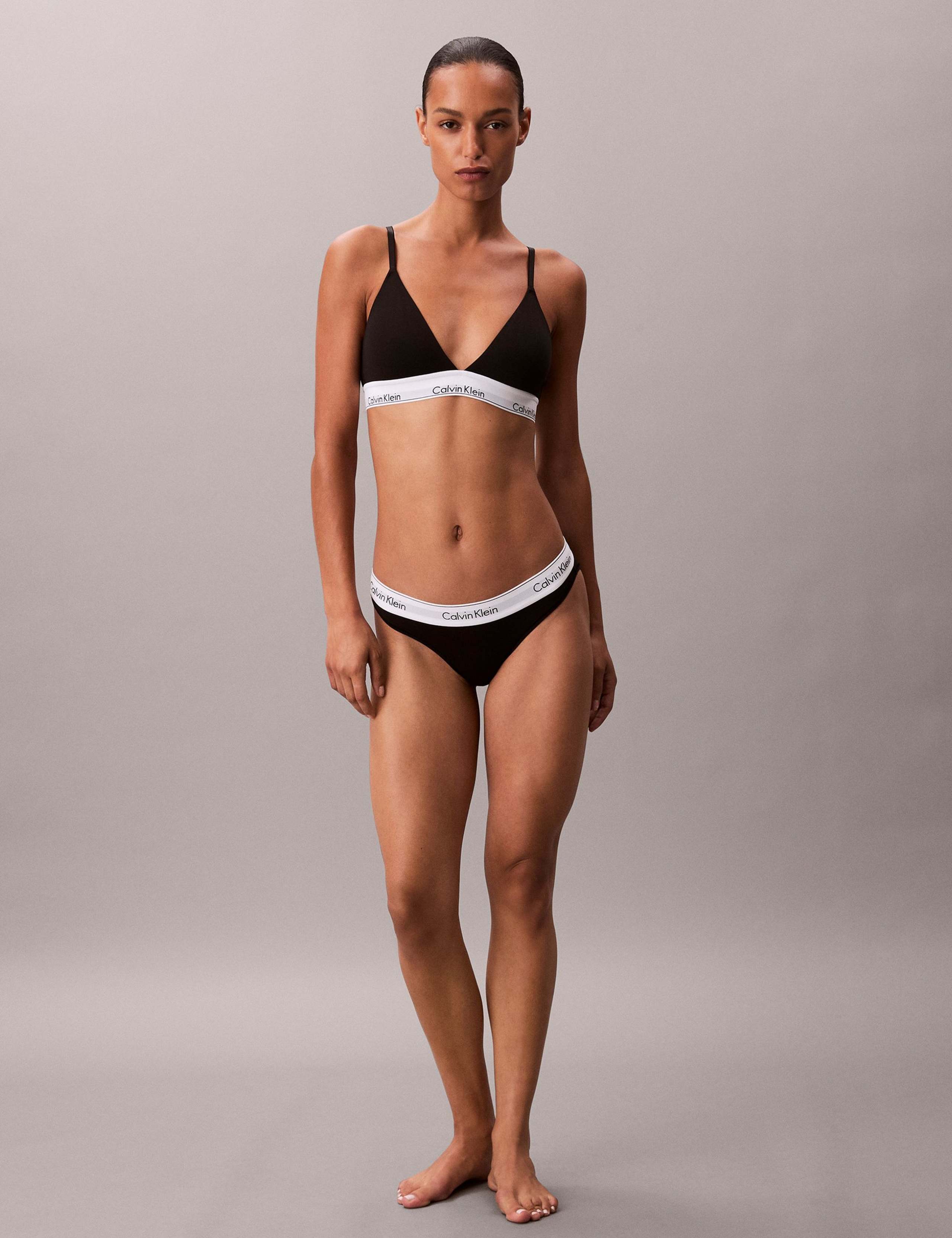 Lightly Lined Triangle Bralette - Icon Cotton Modal 2 of 6