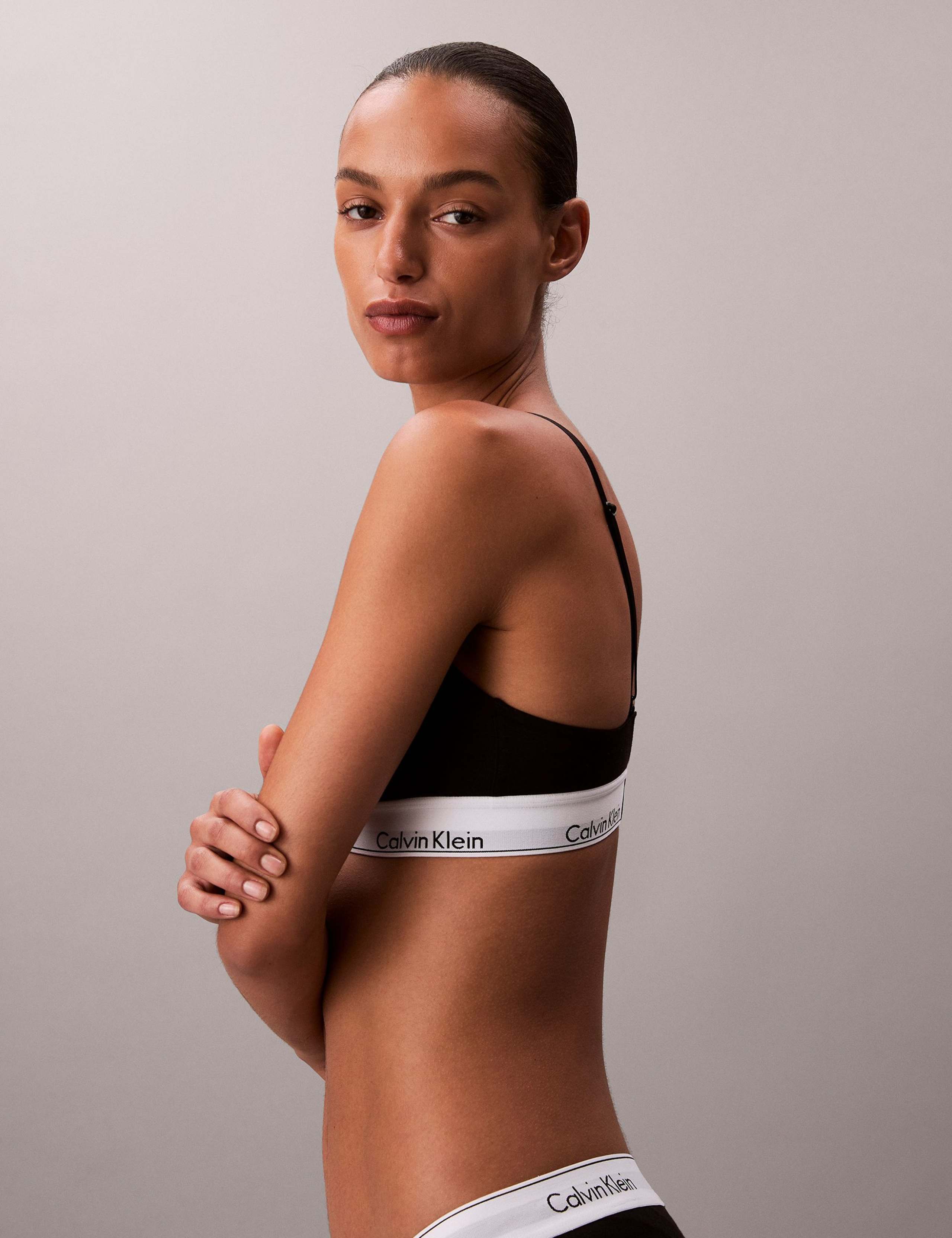 Lightly Lined Triangle Bralette - Icon Cotton Modal 5 of 6