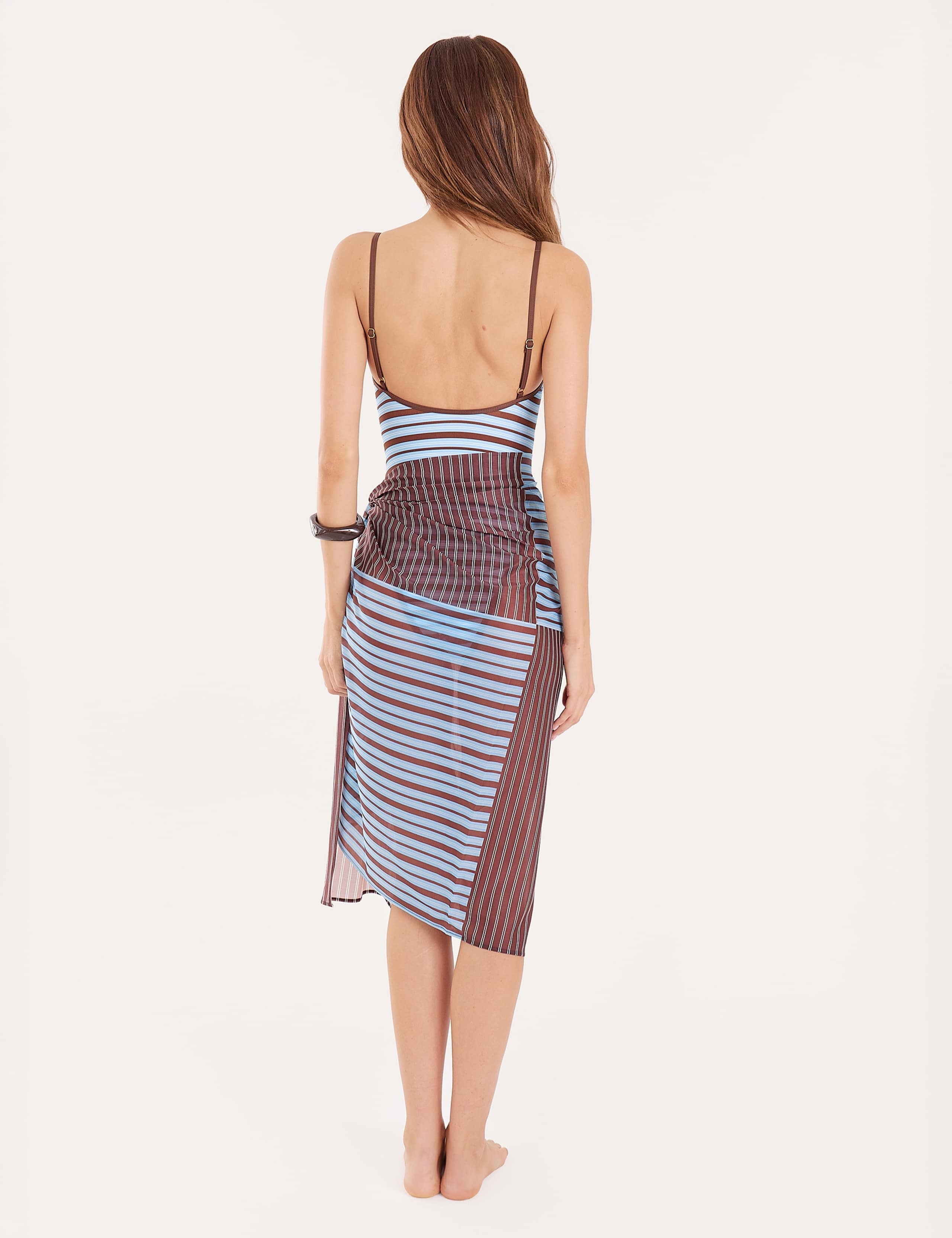 Striped Beach Cover Up Sarong 5 of 6