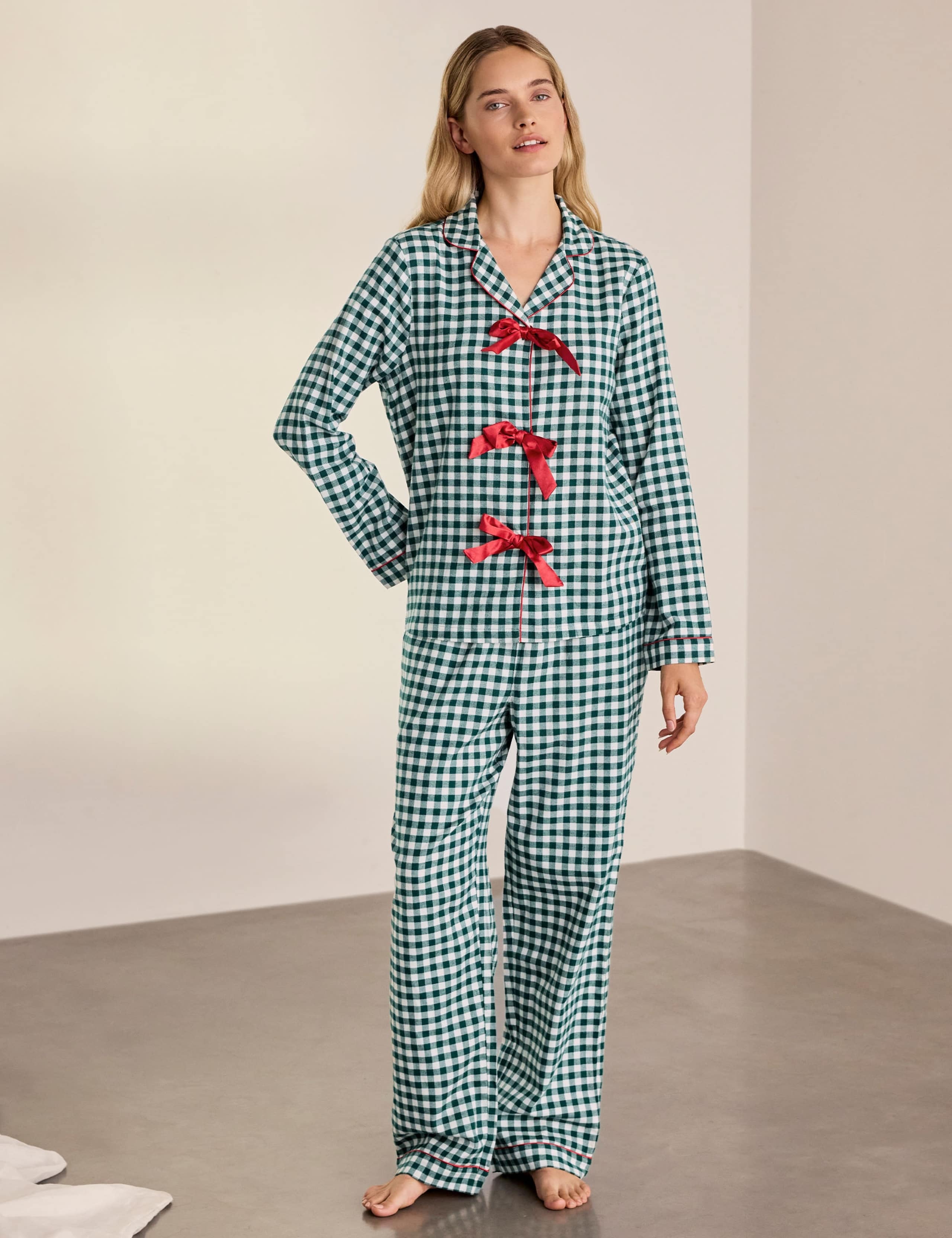 Pure Cotton Long Pyjama Set 3 of 8