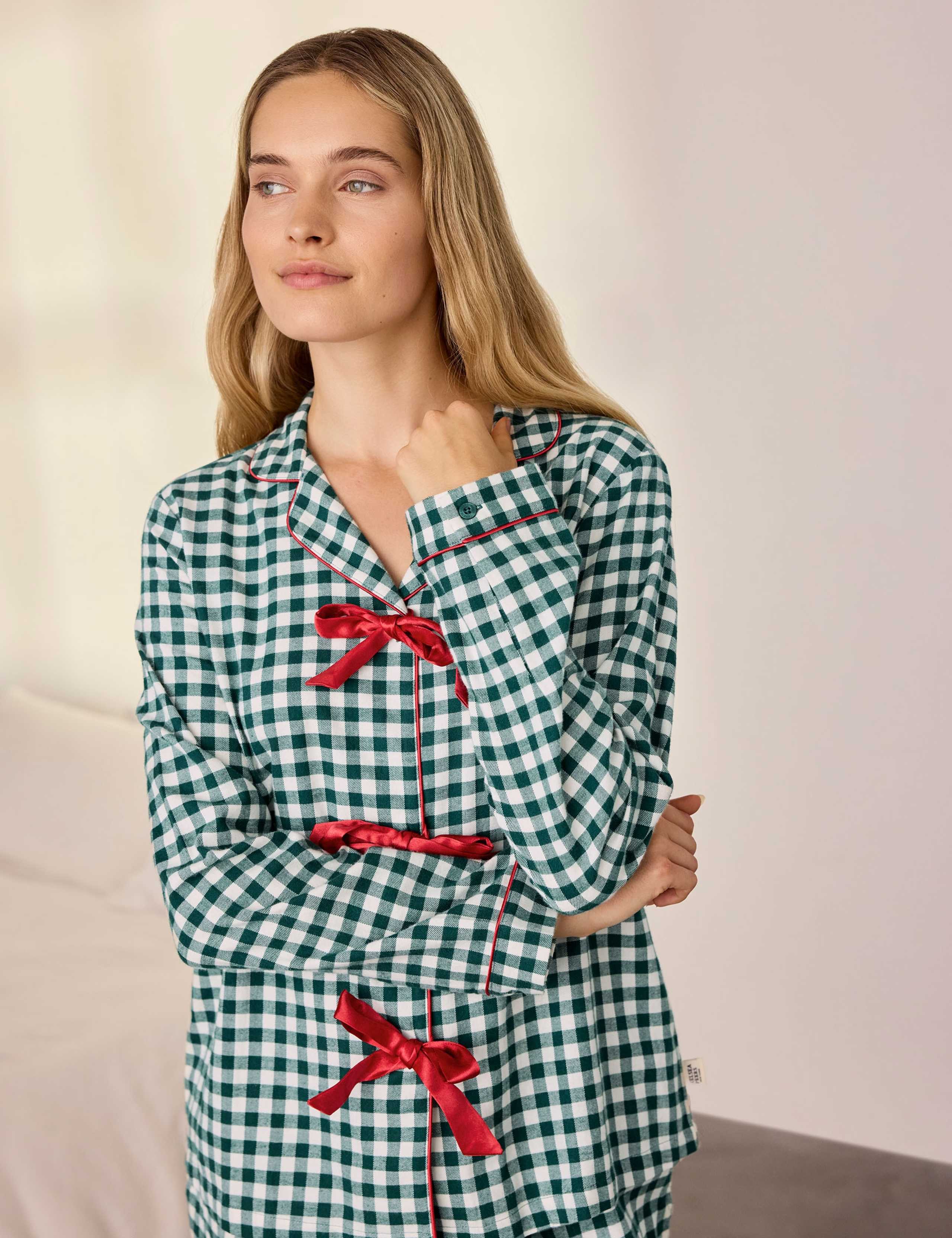 Pure Cotton Long Pyjama Set 4 of 8