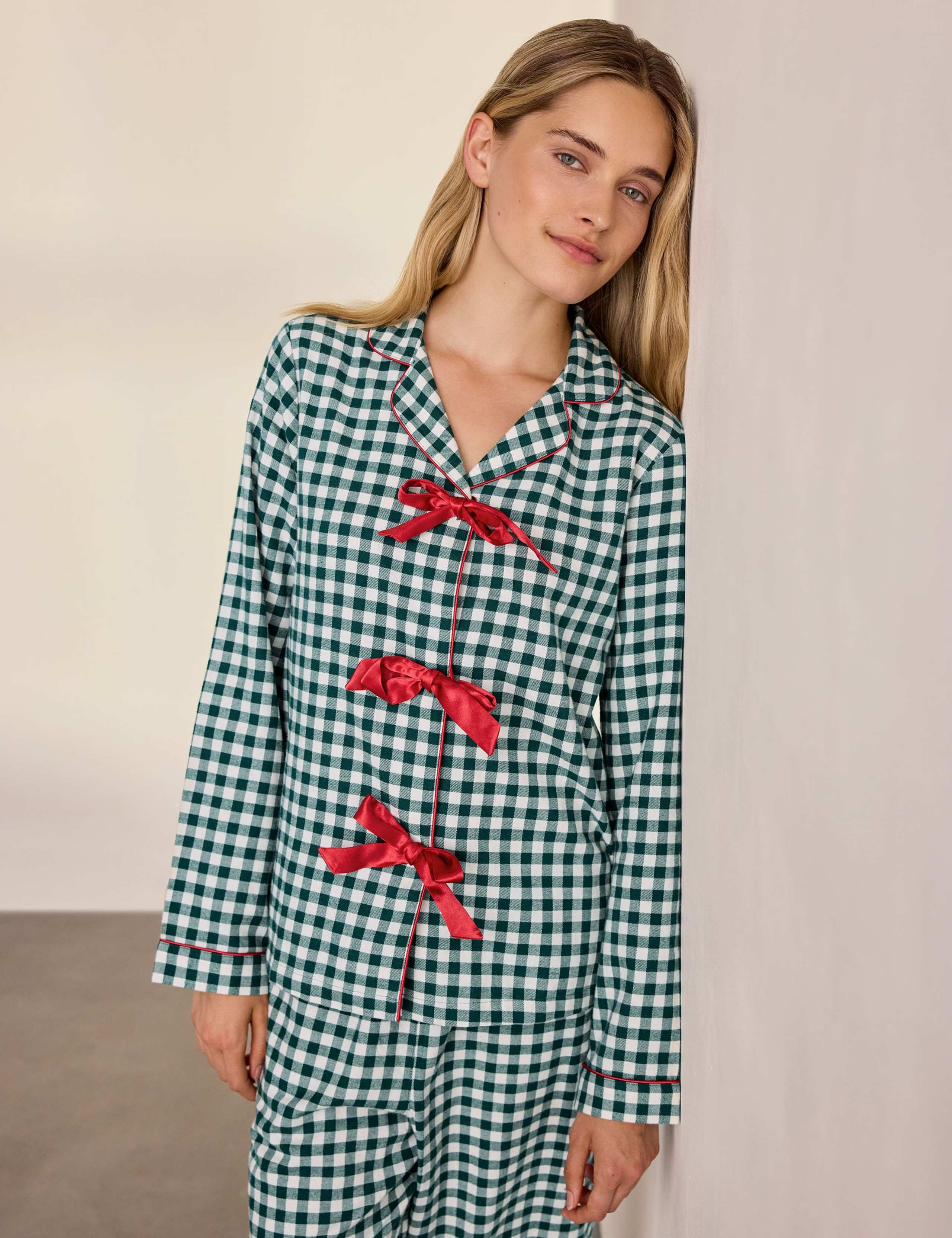 Pure Cotton Long Pyjama Set 6 of 8