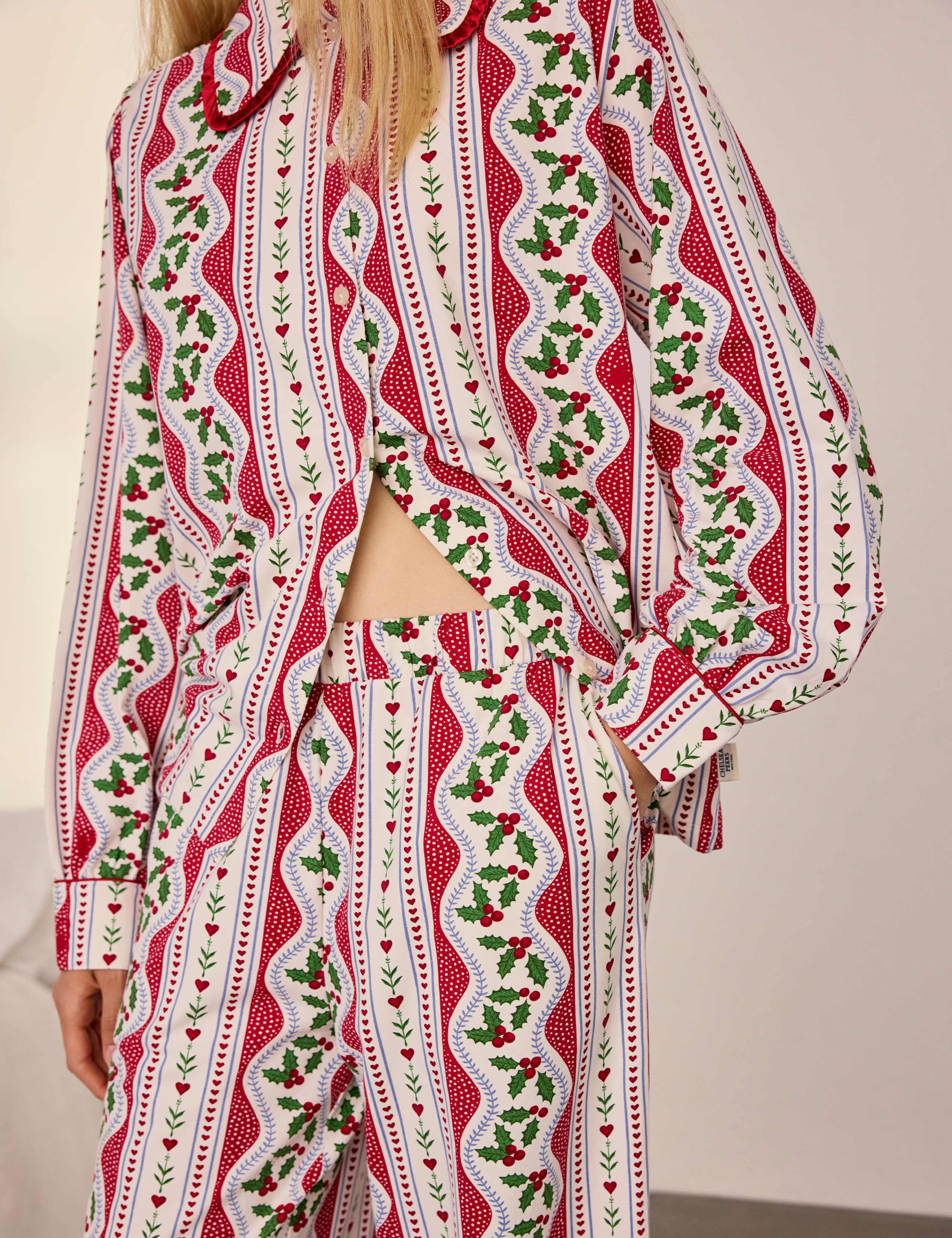 Cotton Rich Christmas Print Long Pyjama Set 5 of 6