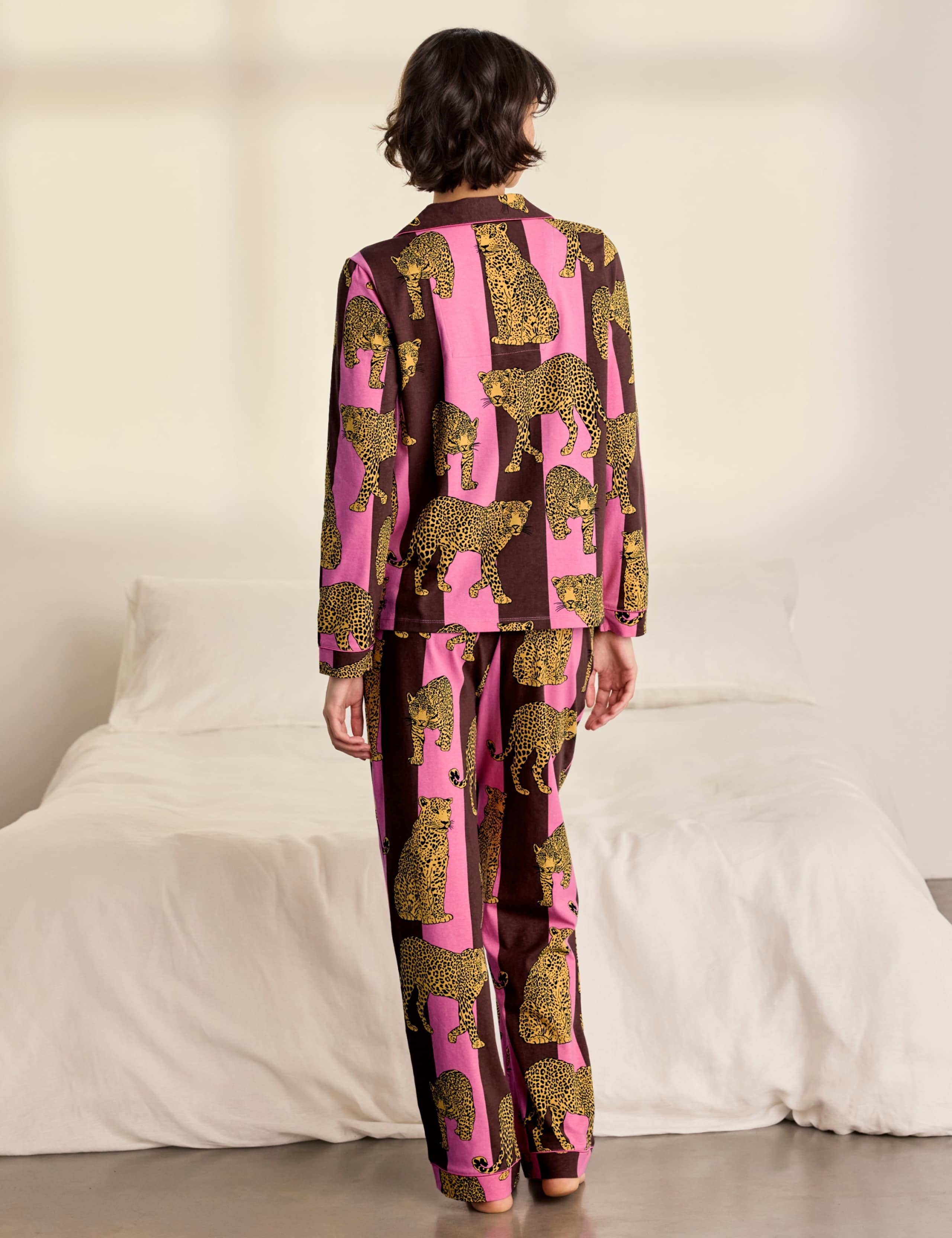 Cotton Long Sleeve Two Piece Pyjama Set 3 of 9