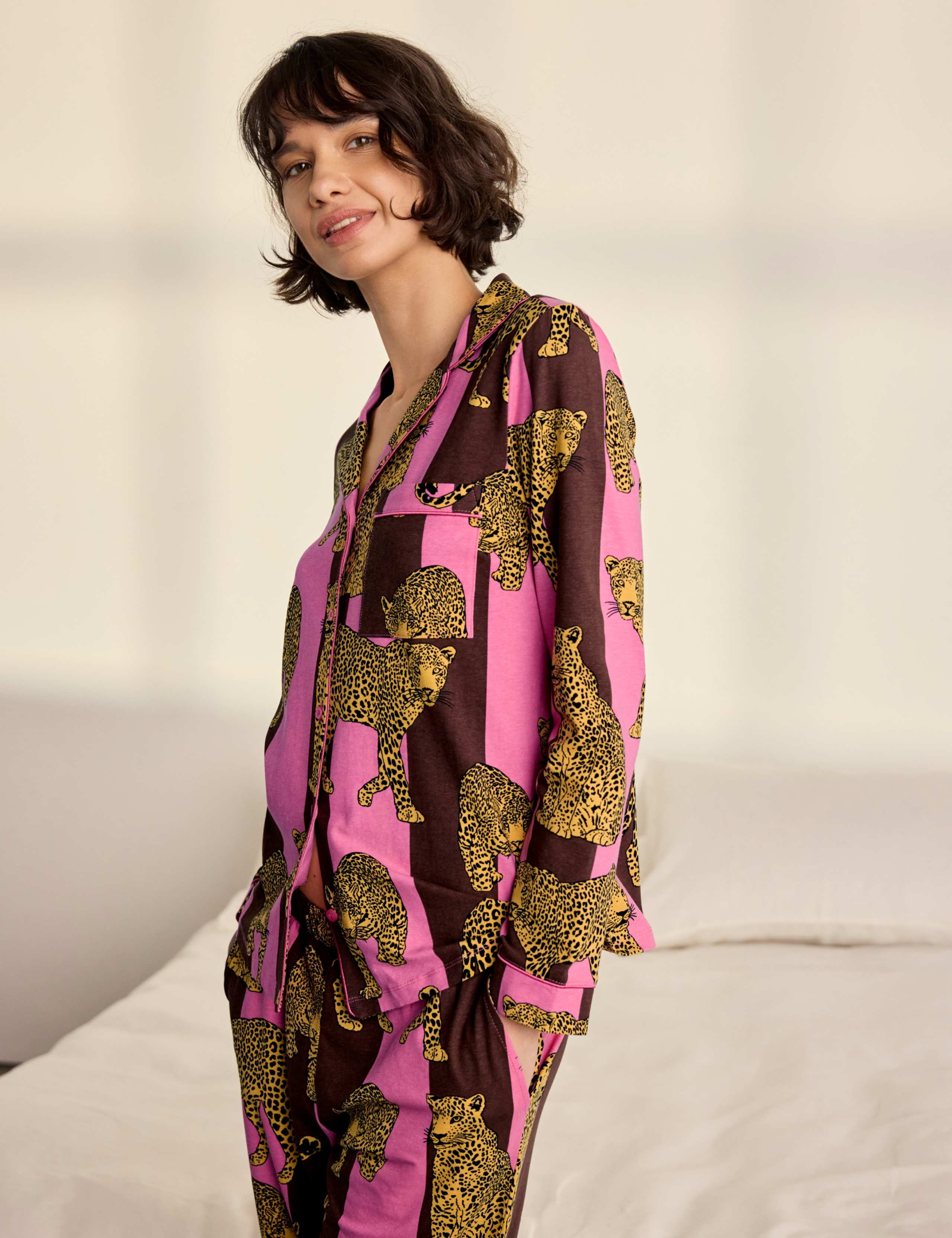 Cotton Long Sleeve Two Piece Pyjama Set 4 of 9