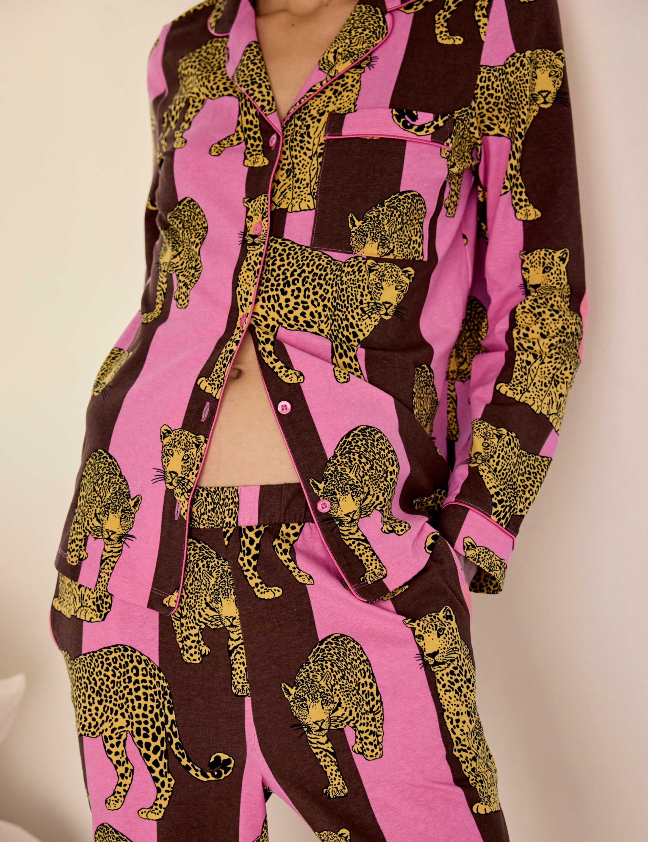 Cotton Long Sleeve Two Piece Pyjama Set 6 of 9